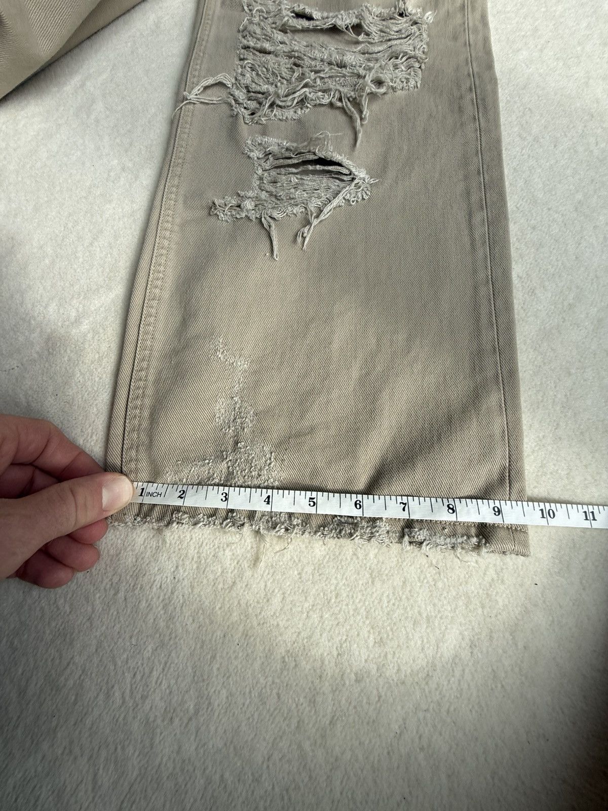 Dolce & Gabbana Dolce & Gabbana D&G destroyed ripped khaki baggy jeans pants Size US 30 / EU 46 - 6 Thumbnail