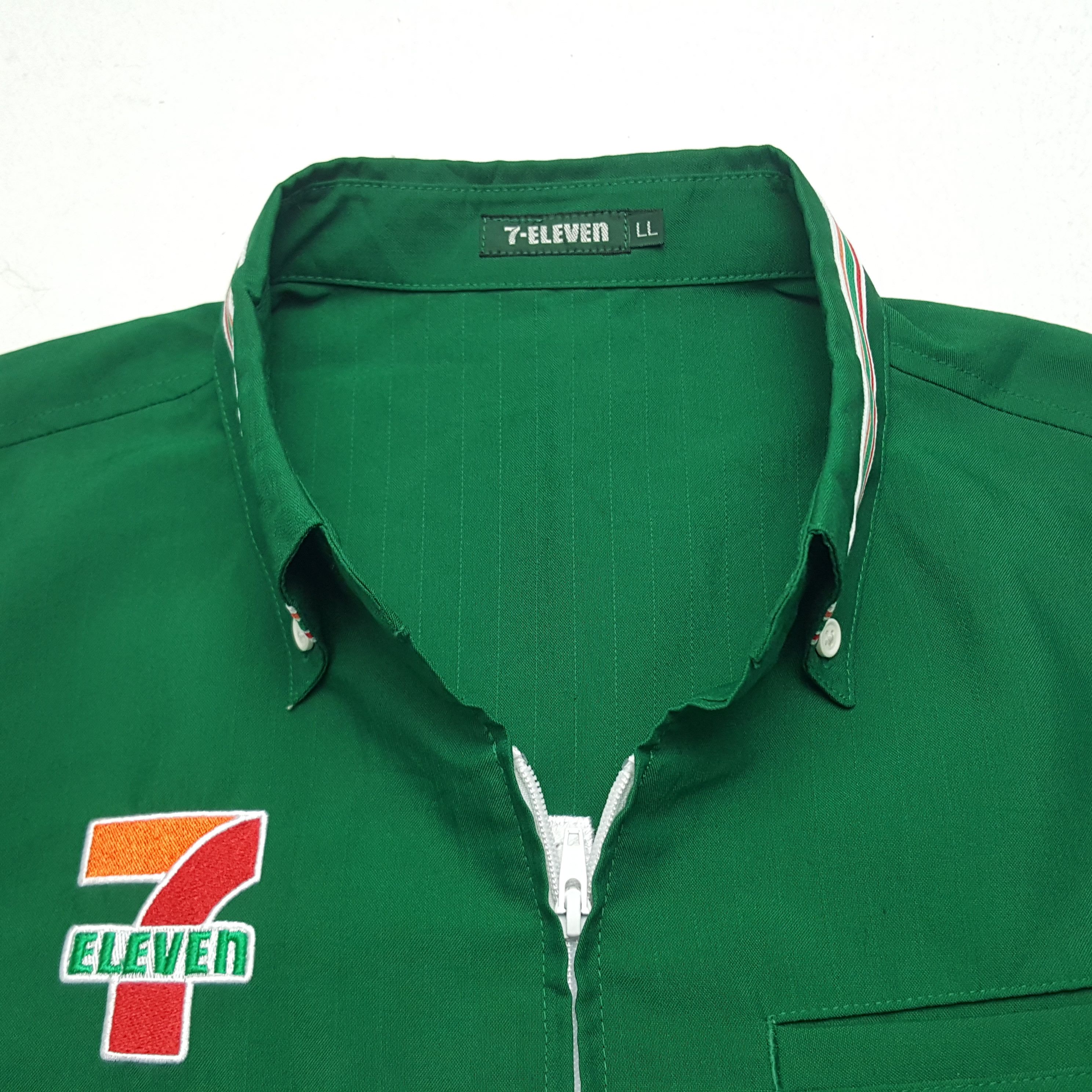 Japanese Brand × Vintage Vintage 7 Eleven Japanese Brand Uniform Shirt Jacket Size US L / EU 52-54 / 3 - 5 Thumbnail
