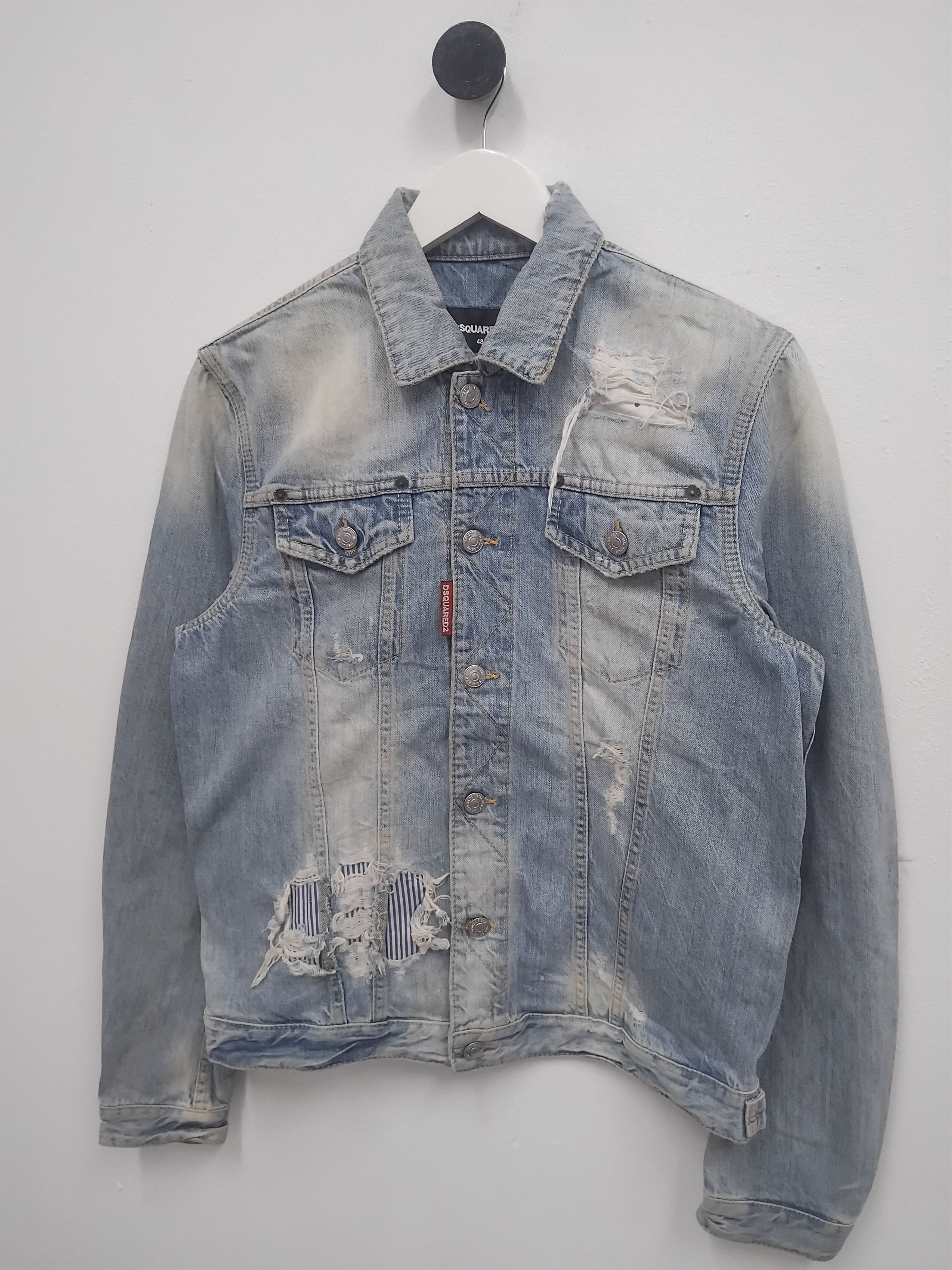 Dsquared2 💥Dsquared2 made in Italy stonewash distressed jacket Size US M / EU 48-50 / 2 - 12 Thumbnail