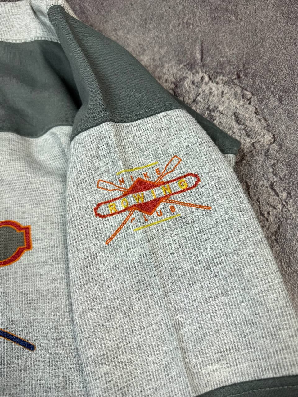 Nike Vintage 80s Nike Rowing Club Grey Sweatshirt Retro Sportwear Size US L / EU 52-54 / 3 - 7 Thumbnail