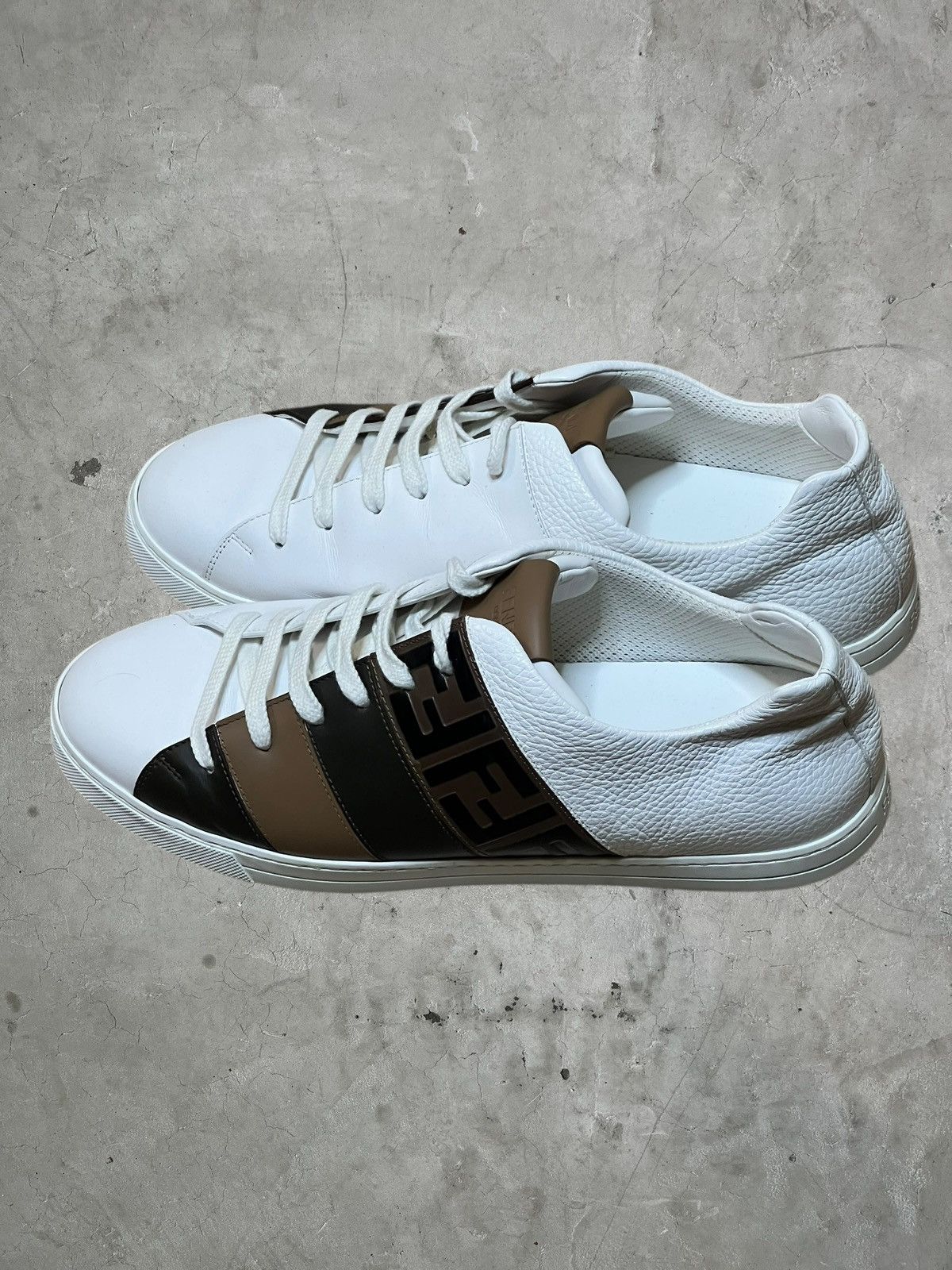 Fendi Fendi Leather Sneakers Size US 11 / EU 44 - 1 Thumbnail
