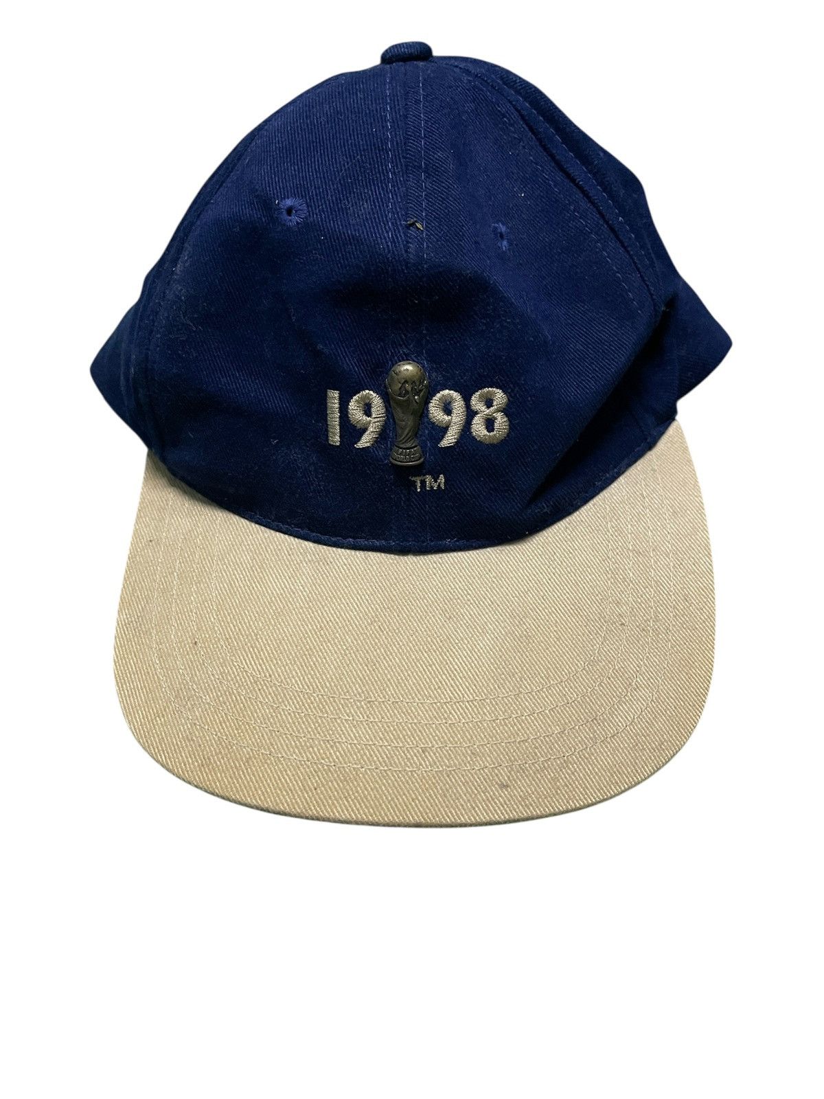 Adidas Vintage World Cup 1998 France Cap Adidas big logo blue 90s. Size ONE SIZE - 1 Thumbnail