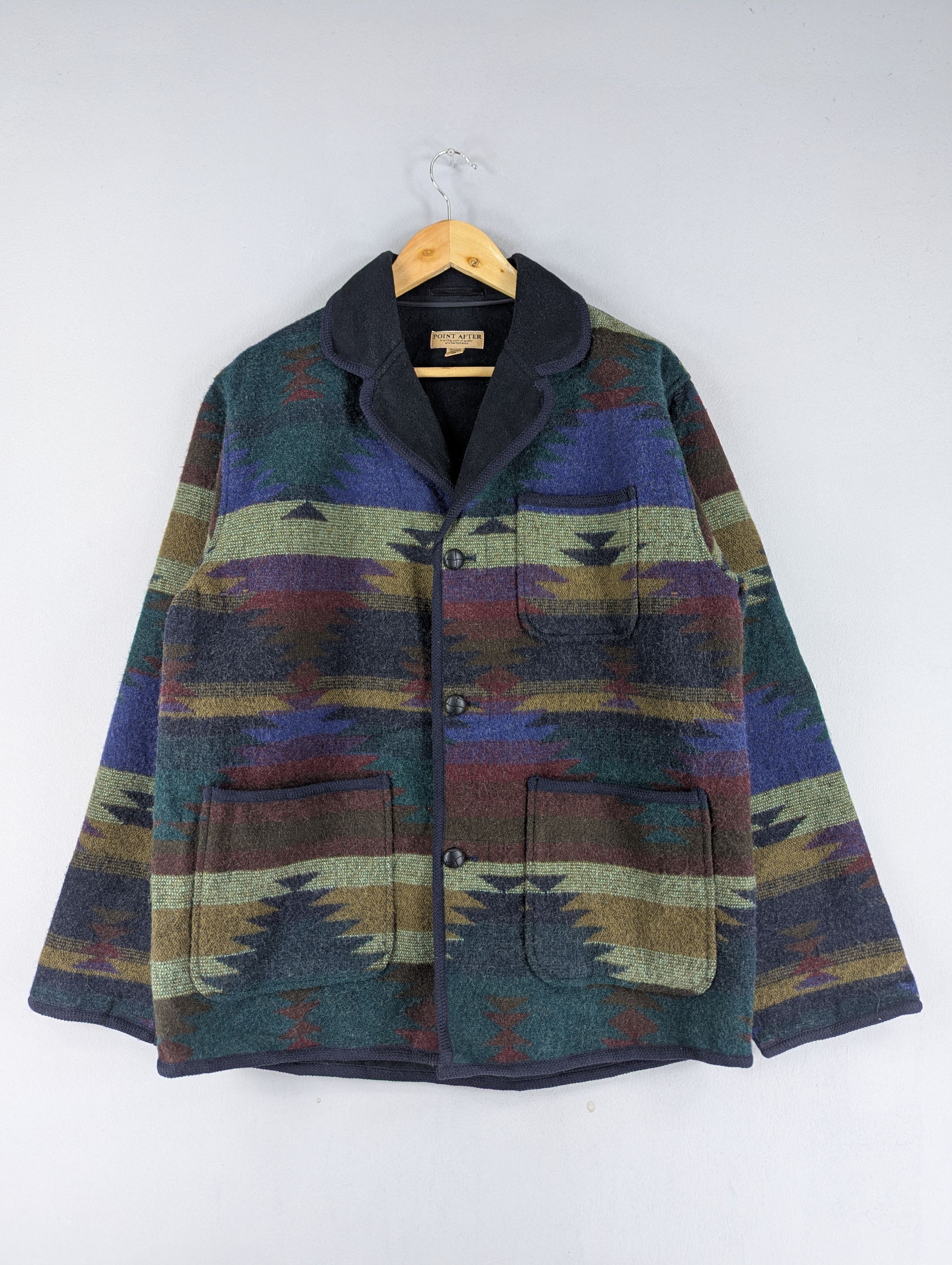 Vintage Vintage Point After Navajo Native Aztec Wool Jacket | Grailed