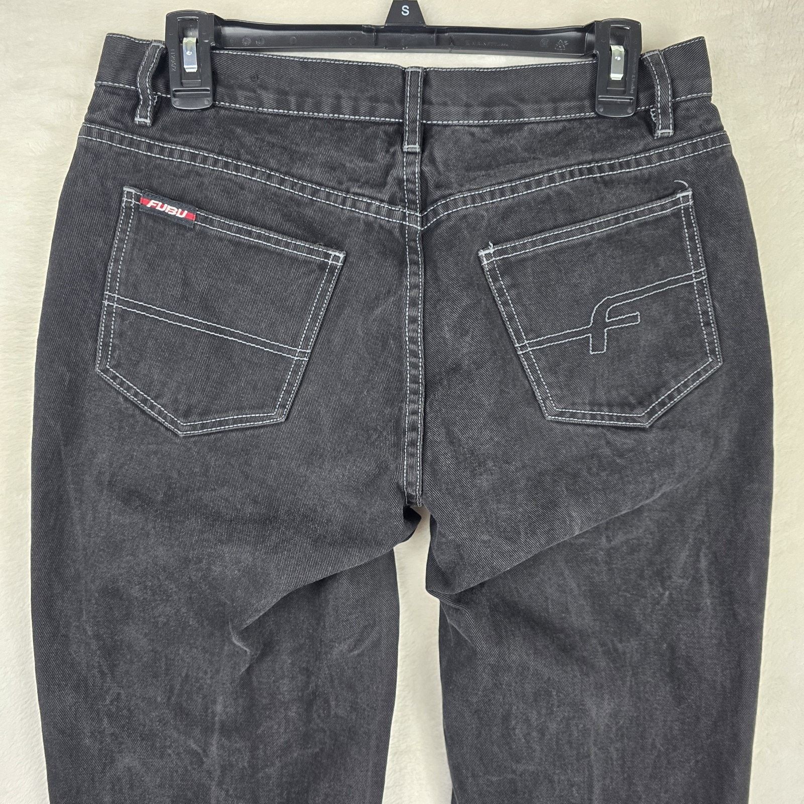 Fubu Vtg Fubu Women's Jeans Size 11/12 Black Denim 30x31 Y2K Size 34" / US 12 / IT 48 - 8 Thumbnail