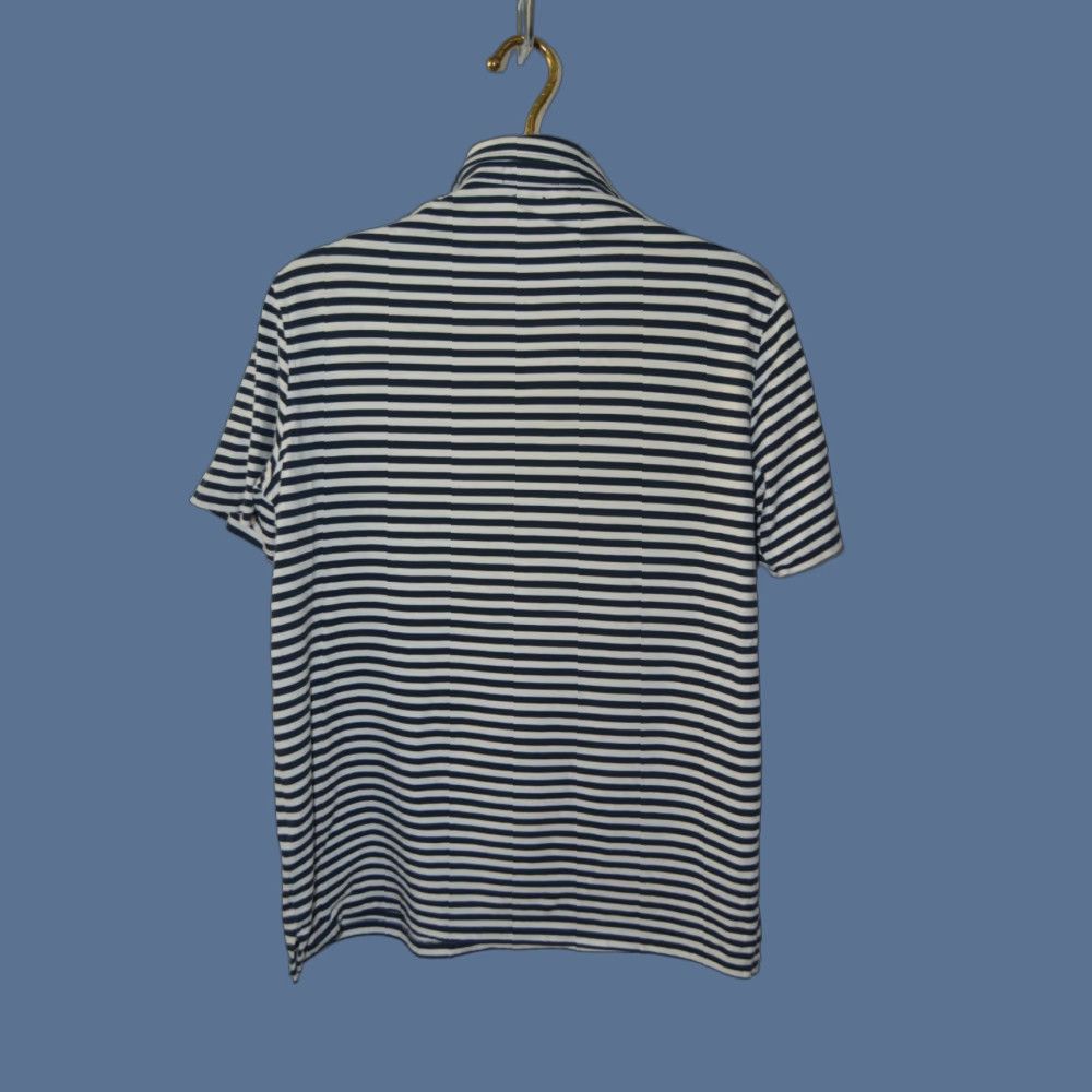 Ralph Lauren Polo Ralph Lauren Polo Shirt Black White Stripe Cotton Pocket M - Polo SS Shirt Men Classic Fit Embroidered Pony Logo Short Sleeve Button Collar Size US M / EU 48-50 / 2 - 1 Thumbnail