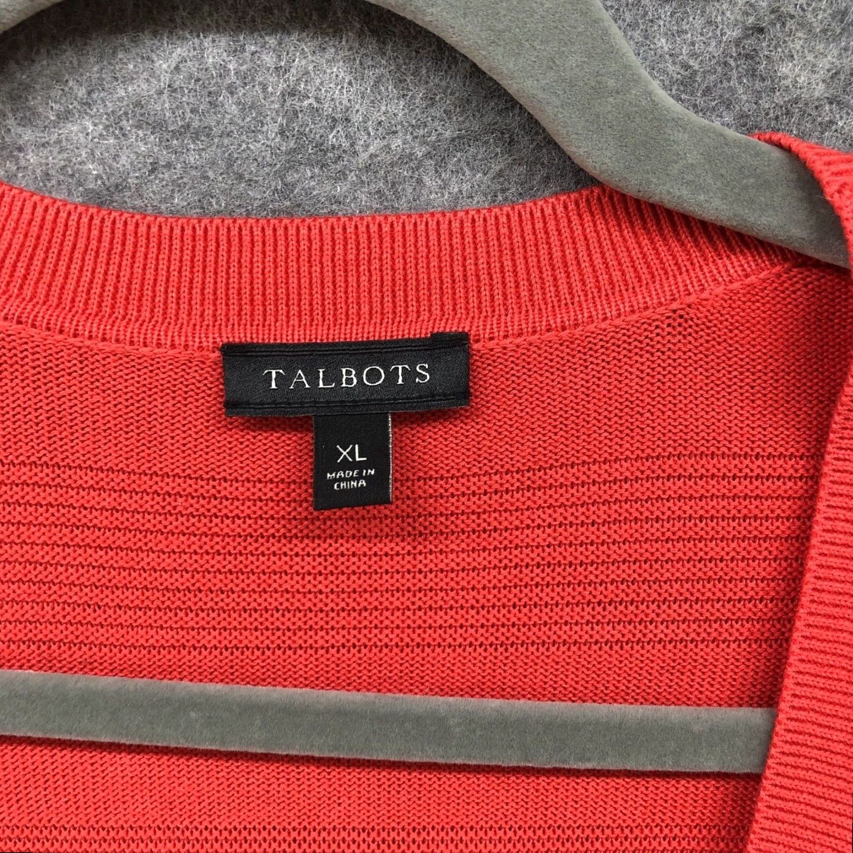 Talbots VINTAGE Talbots Cardigan Sweater Womens XL Red Solid Longline Casual Open Front Classic Size XL / US 12-14 / IT 48-50 - 5 Thumbnail