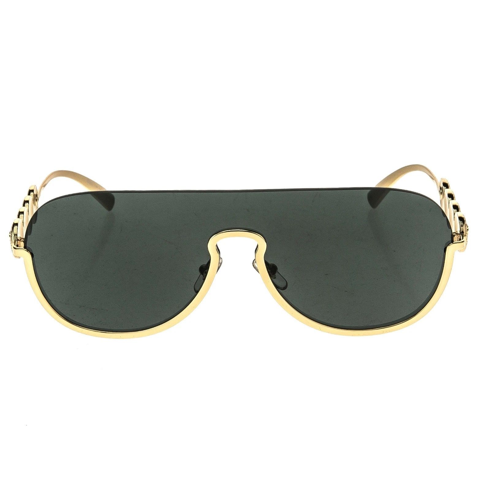Versace VERSACE VE2215 2215 Coin Medusa Stud Gold Black Pilot Mask Size ONE SIZE - 6 Thumbnail