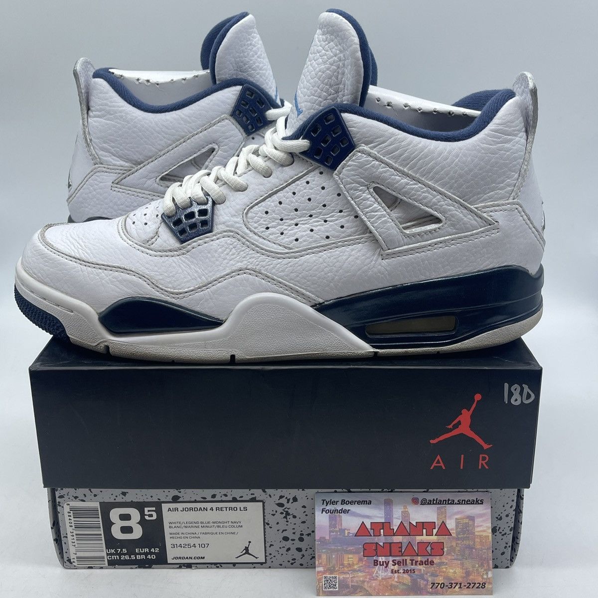 Jordan Brand Air Jordan 4 Columbia Size US 8.5 / EU 41-42 - 1 Thumbnail