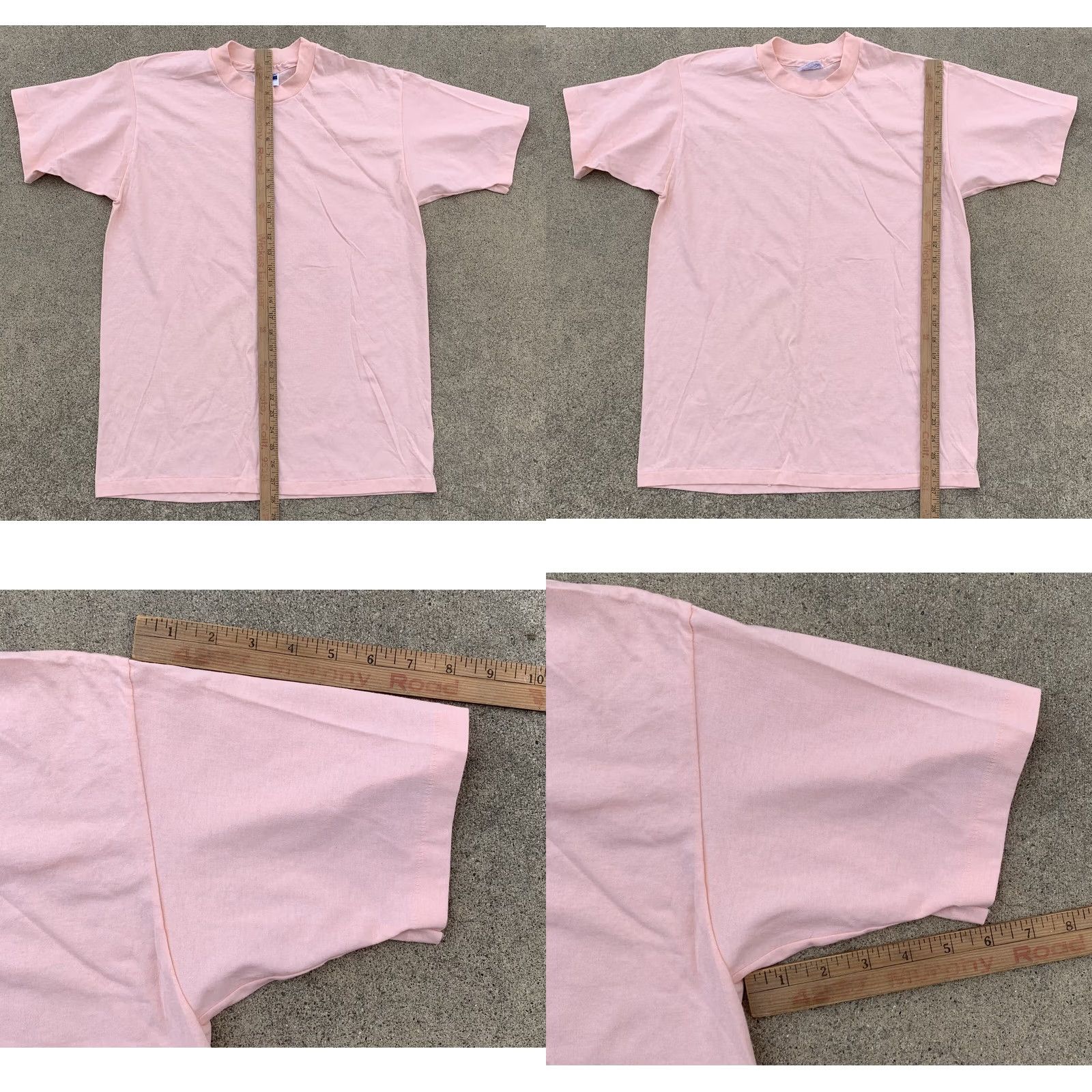 Hanes VINTAGE Hanes Fifty Fifty T-Shirt Men Regular L Pastel Solid 1980s USA Single Stitch Size US L / EU 52-54 / 3 - 11 Thumbnail