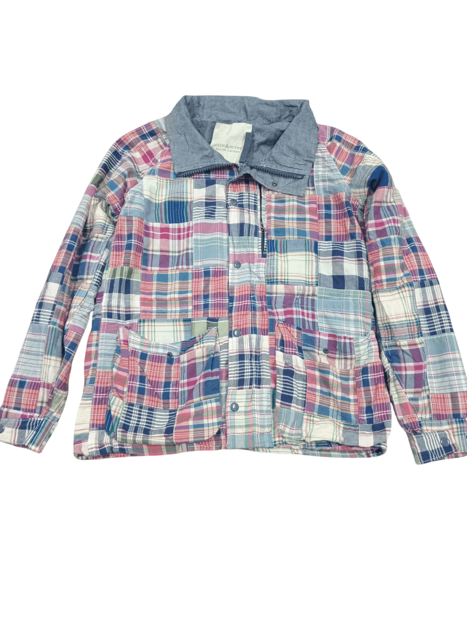 Denim & Supply Ralph Lauren × RRL Ralph Lauren × Ralph Lauren Vintage Denim & Supply Ralph Lauren Tartan Jacket Size US S / EU 44-46 / 1 - 1 Thumbnail
