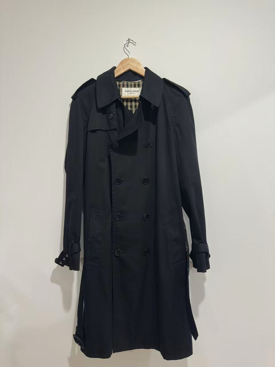 Saint Laurent Paris Saint Laurent FW13 Black Trench Coat Size US M / EU 48-50 / 2 - 1 Thumbnail