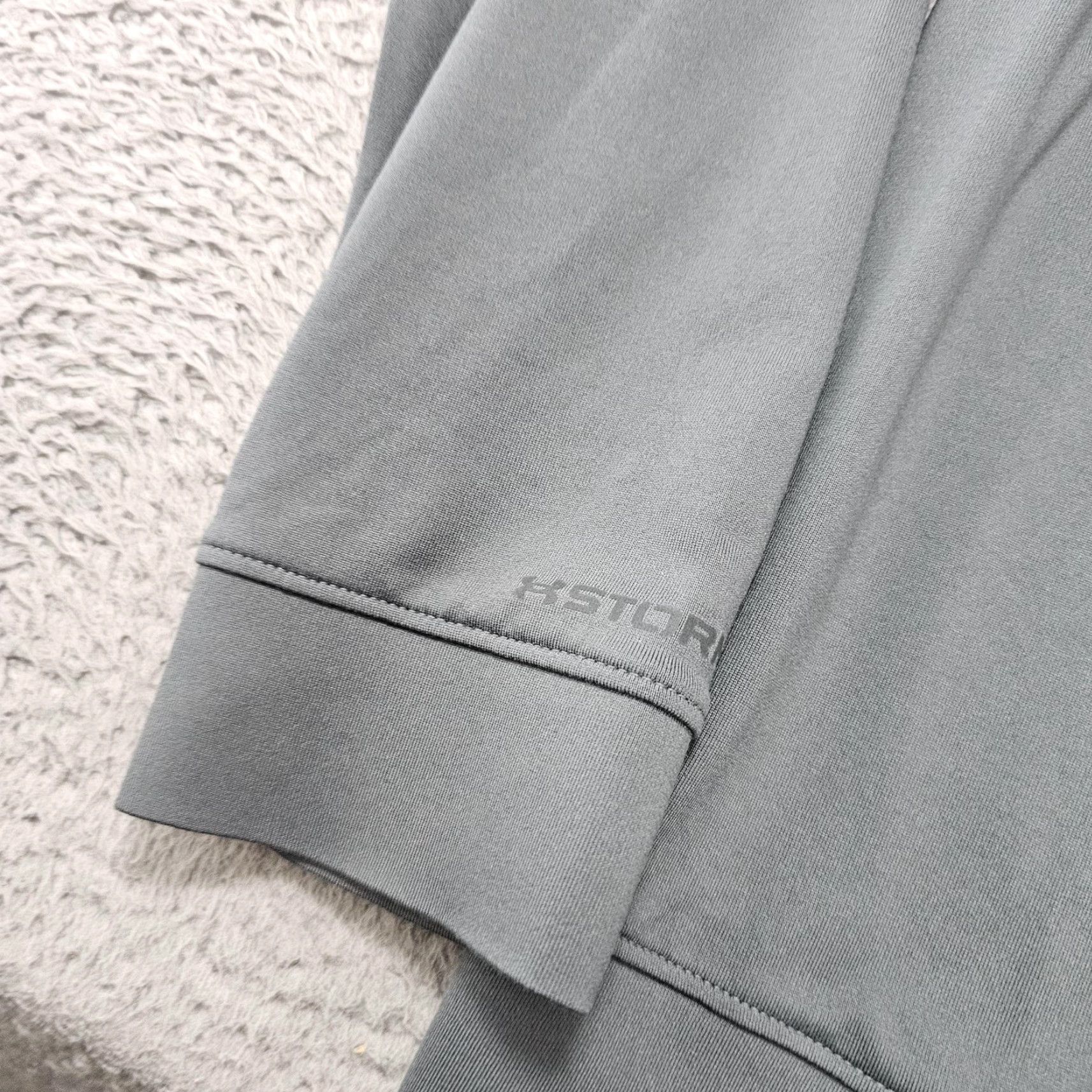 Under Armour Under Armour Pullover Mens L Gray 1/4 Zip Water Resistant Golf Storm Mock Neck Colorblock Long Sleeve Size US L / EU 52-54 / 3 - 4 Thumbnail