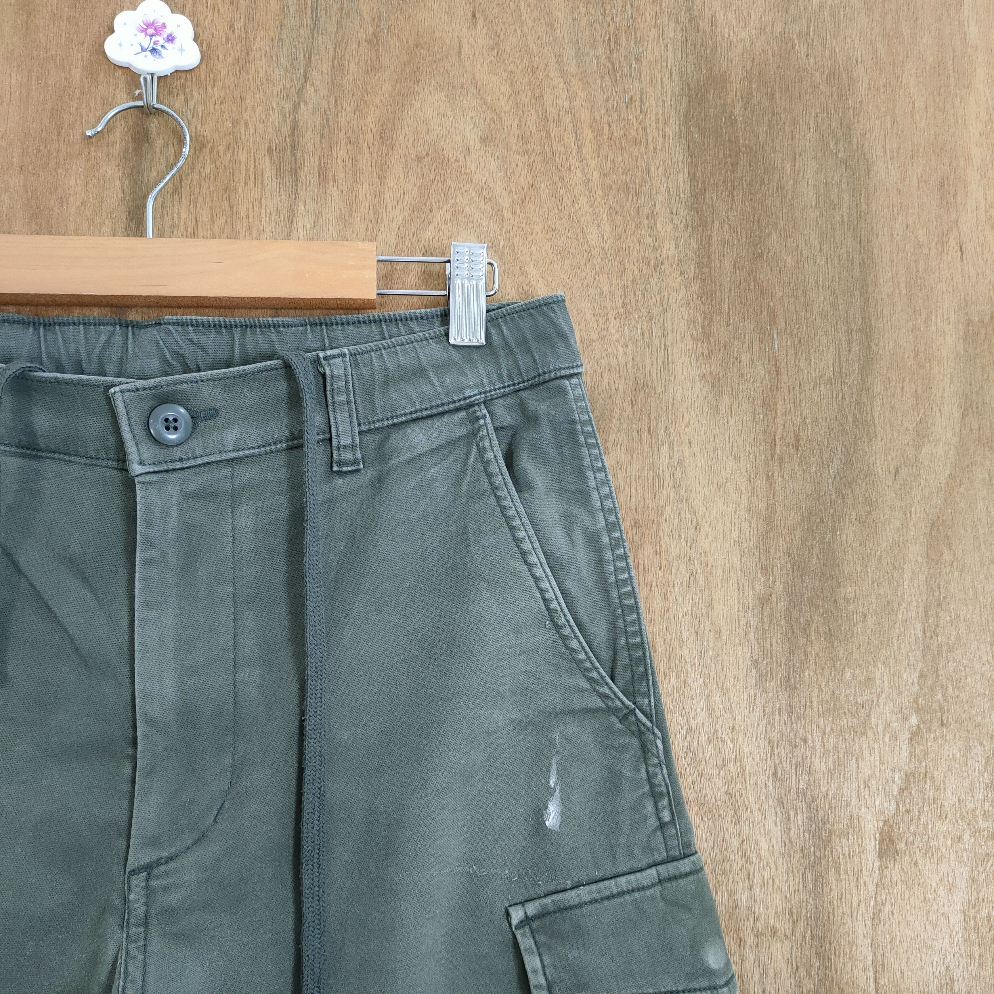 Japanese Brand JAPANESE BRAND GREEN EASY CARGO PANTS Size US 29 - 6 Thumbnail