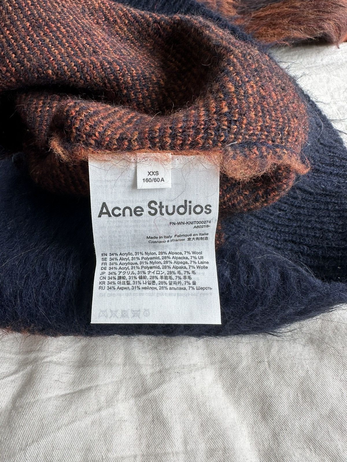 Acne Studios Acne Studios Plaid Mohair Sweater Size M / US 6-8 / IT 42-44 - 7 Thumbnail