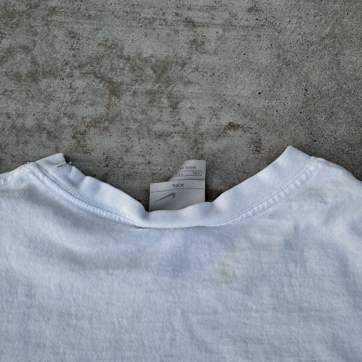 JNCO × Nike × Stussy Vintage Y2K White Nike Swoosh Essential Tee Baggy Skater XXL Size US XXL / EU 58 / 5 - 11 Thumbnail