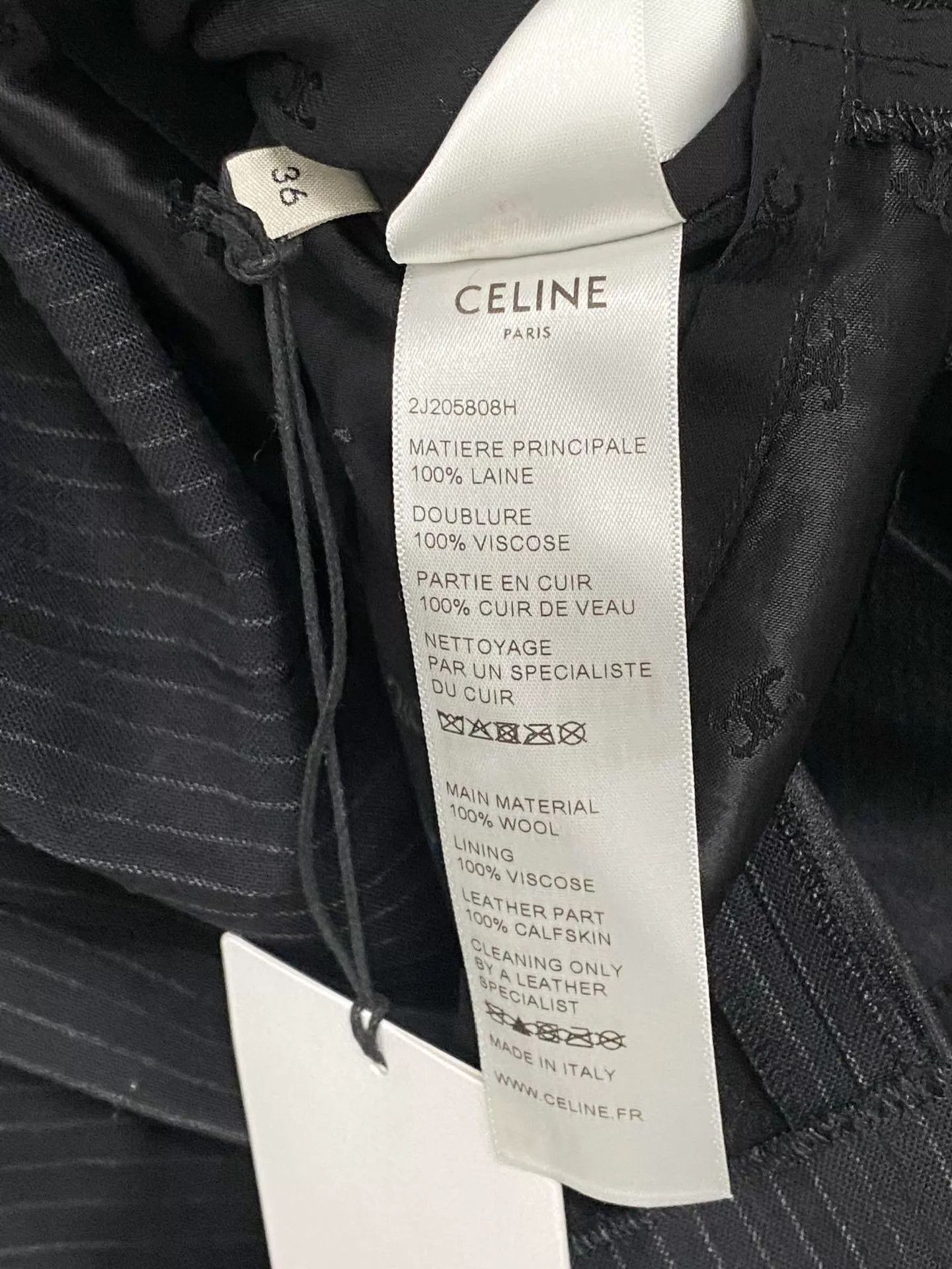 Celine Celine Triomphe Metal Pleated Skirt 36 New With Tags Size 25" / US 0 / IT 36 - 4 Thumbnail