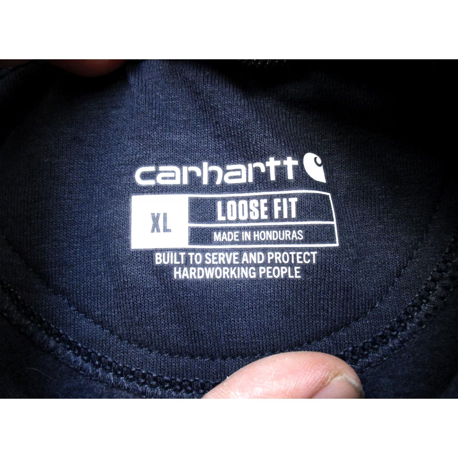 Carhartt Carhartt Hoodie Mens XL Blue Loose Fit Graphic Pullover Fleece Workwear Size US XL / EU 56 / 4 - 6 Thumbnail