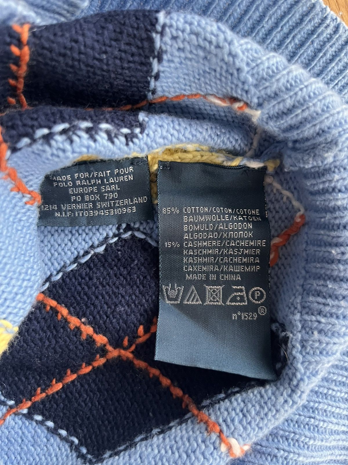 Polo Ralph Lauren Ralph Lauren - 90s Argyle Cashmere Vest Size US M / EU 48-50 / 2 - 4 Thumbnail