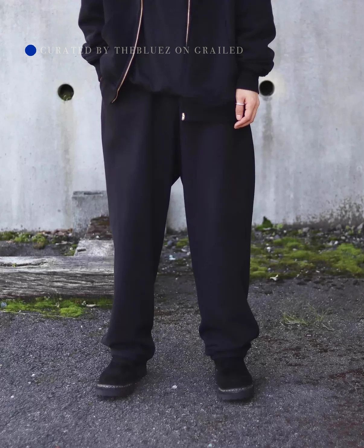 Comoli Vintage Black Drawstring Sweatpants Size US 32 / EU 48 - 1 Thumbnail