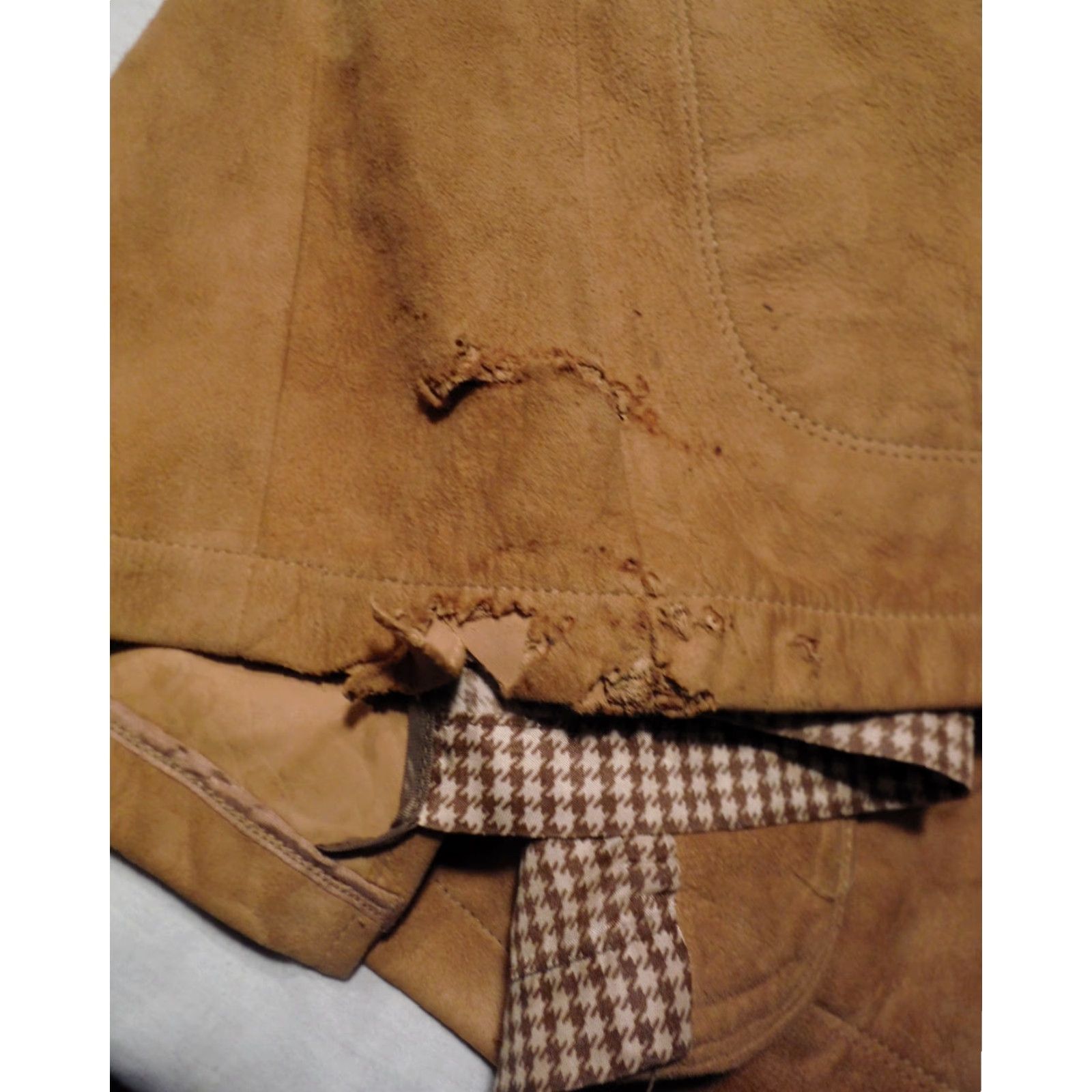 Vintage Breier of Amsterdam Mens Large Breier of Amsterdam Leather Jacket 2 Button Notch Lapel Distressed Vintage 70s Suede N Leather Brown Size US L / EU 52-54 / 3 - 6 Thumbnail