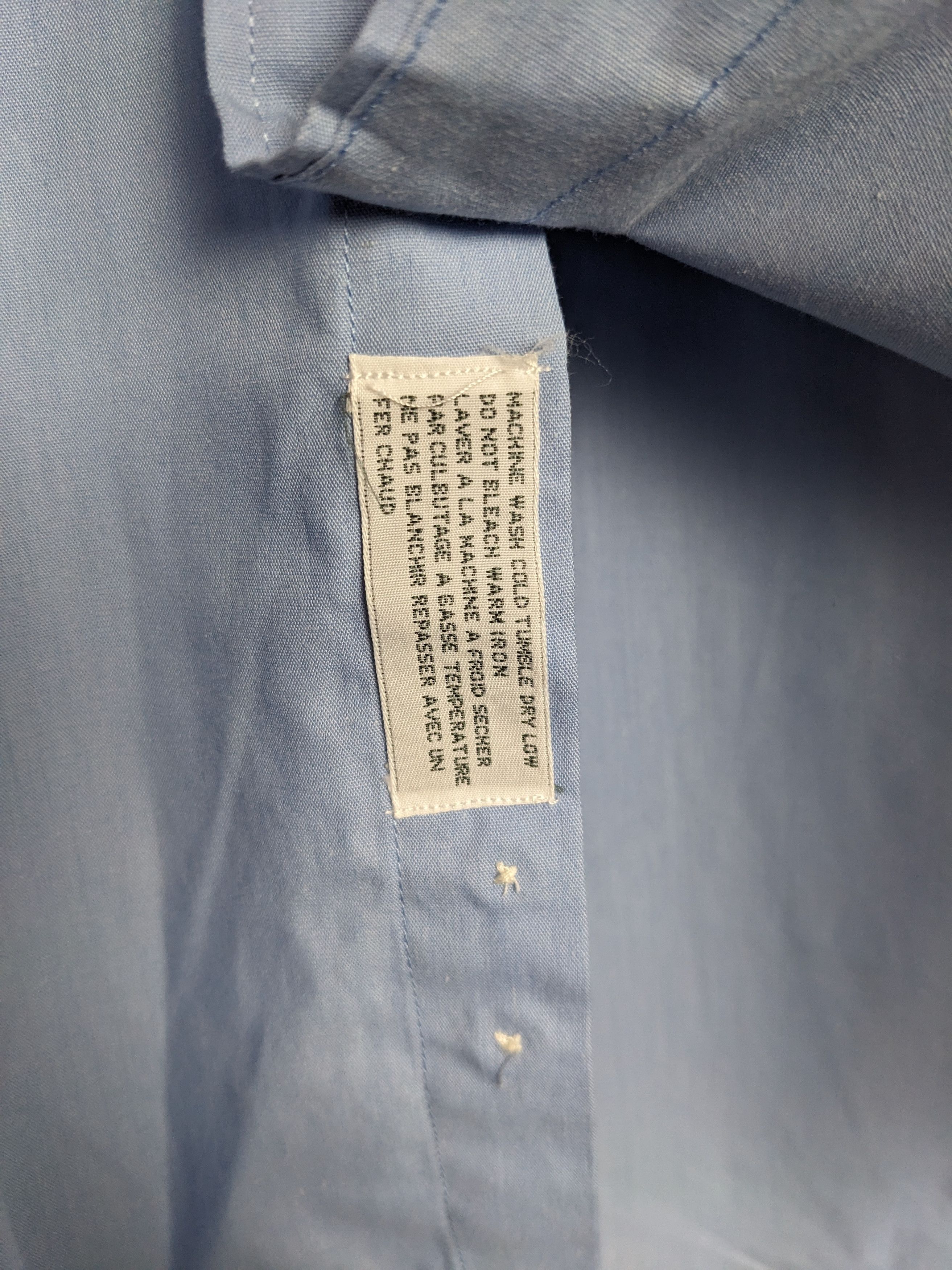 Dior Christian Dior Chemise Blue Button Up Shirt Mens Size US L / EU 52-54 / 3 - 8 Thumbnail