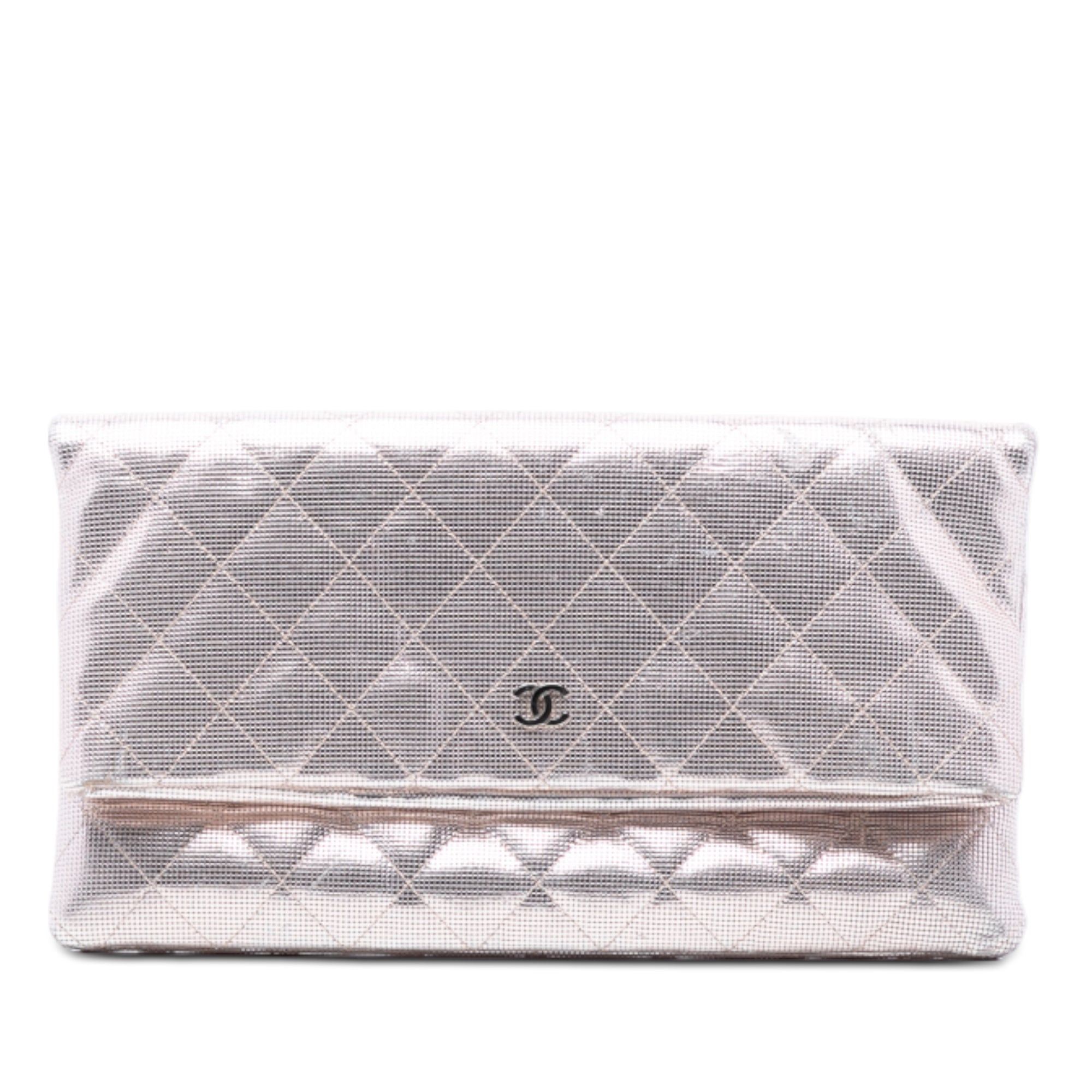 Chanel Quilted Calfskin Pixel Effect Beauty Foldover Clutch Size ONE SIZE - 1 Thumbnail