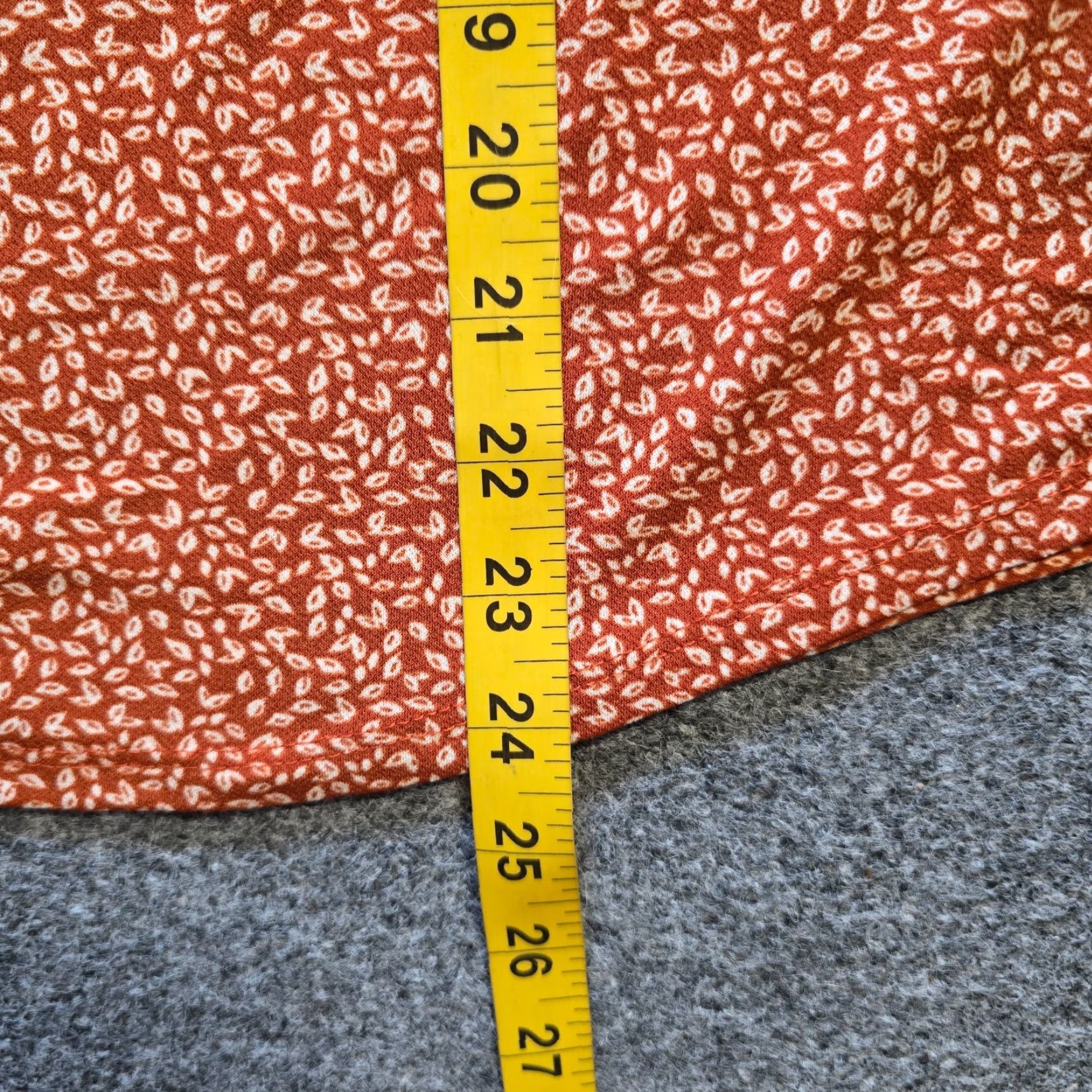 Adrianna Papell Adrianna Papell Blouse Womens Size S Orange 3/4 Sleeve Stretch No Iron Casual Shirt Size S / US 4 / IT 40 - 7 Thumbnail