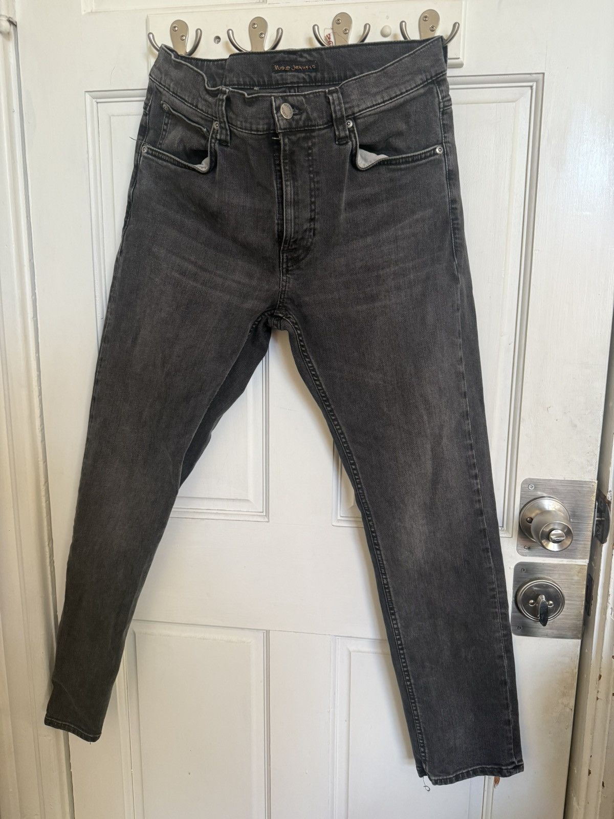 Nudie Jeans Nudies Lean Dean Black Eyes Size US 32 / EU 48 - 1 Thumbnail
