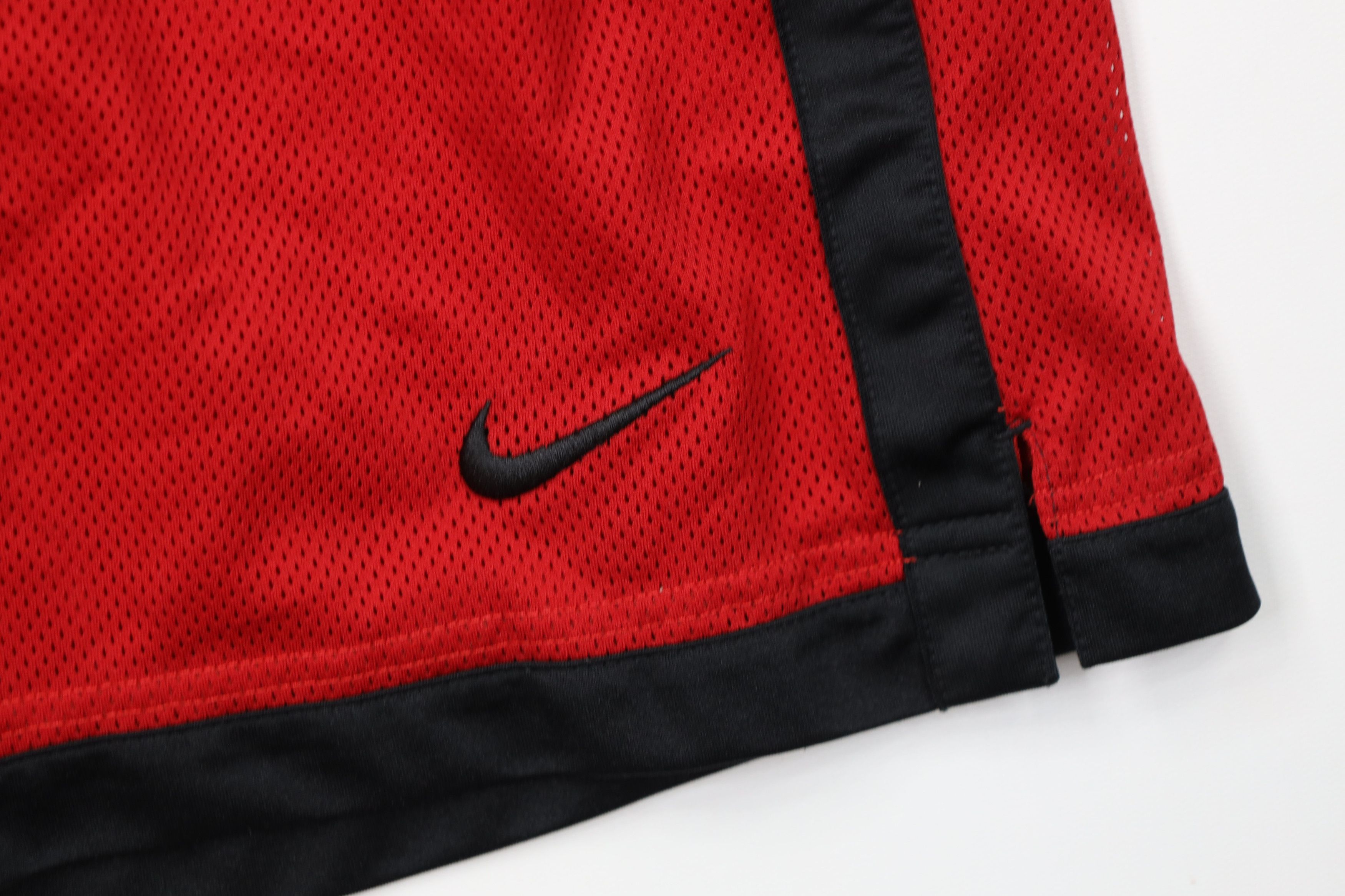 Nike Vintage Y2K Nike Scott Swoosh Mesh Basketball Shorts Red Size US 30 / EU 46 - 5 Thumbnail
