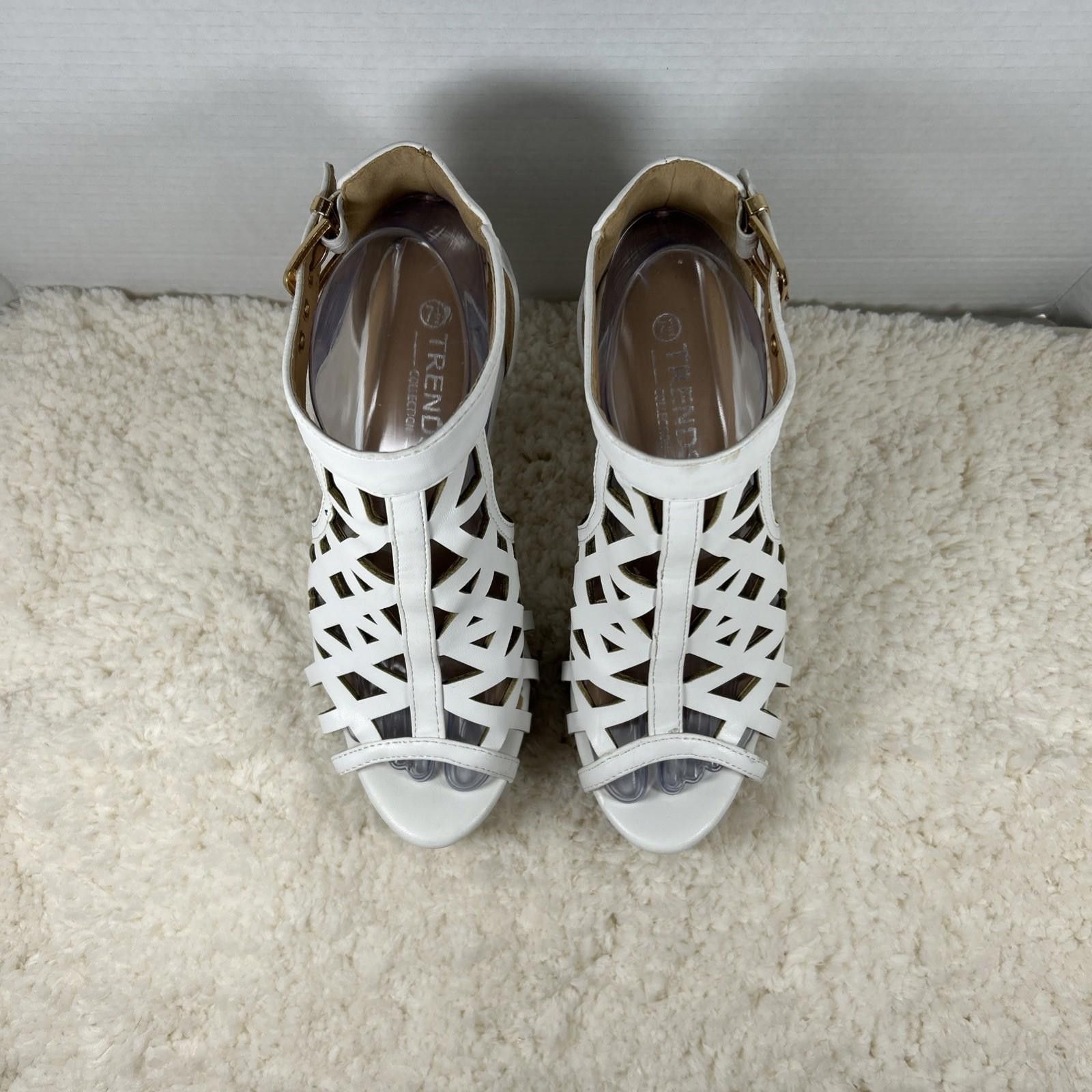 Other TRENDSup Collection Open Toe Sz 7.5 Ankle Strap Heels White Size US 7.5 / IT 37.5 - 6 Thumbnail