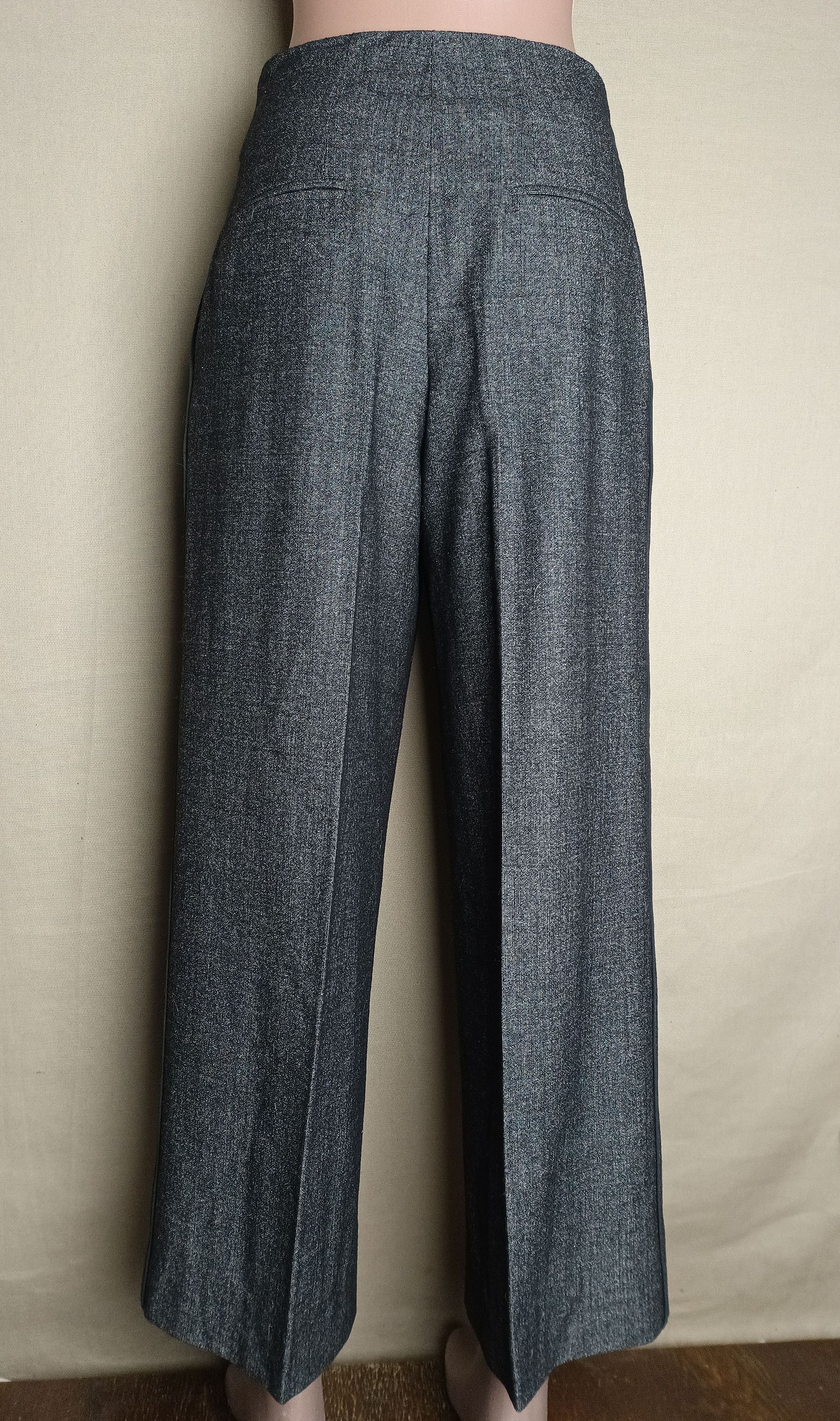 Fabiana Filippi Fabiana Filippi Merino Wool Silk Wide Leg Pants Size XXS Size 26" / US 2 / IT 38 - 3 Thumbnail