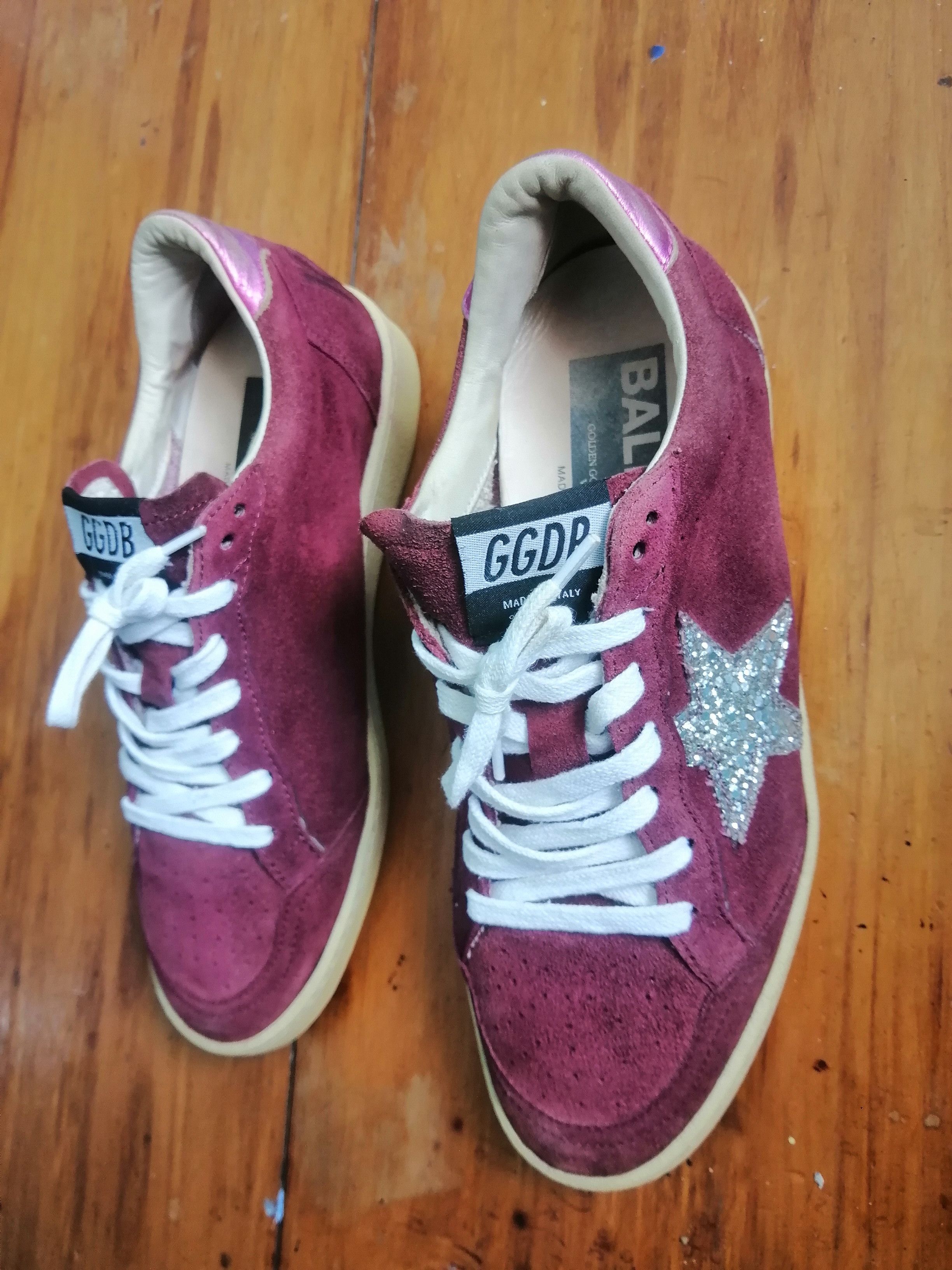 Golden Goose Maroon Golden Goose Ballstar Size US 5 / EU 37 - 7 Thumbnail