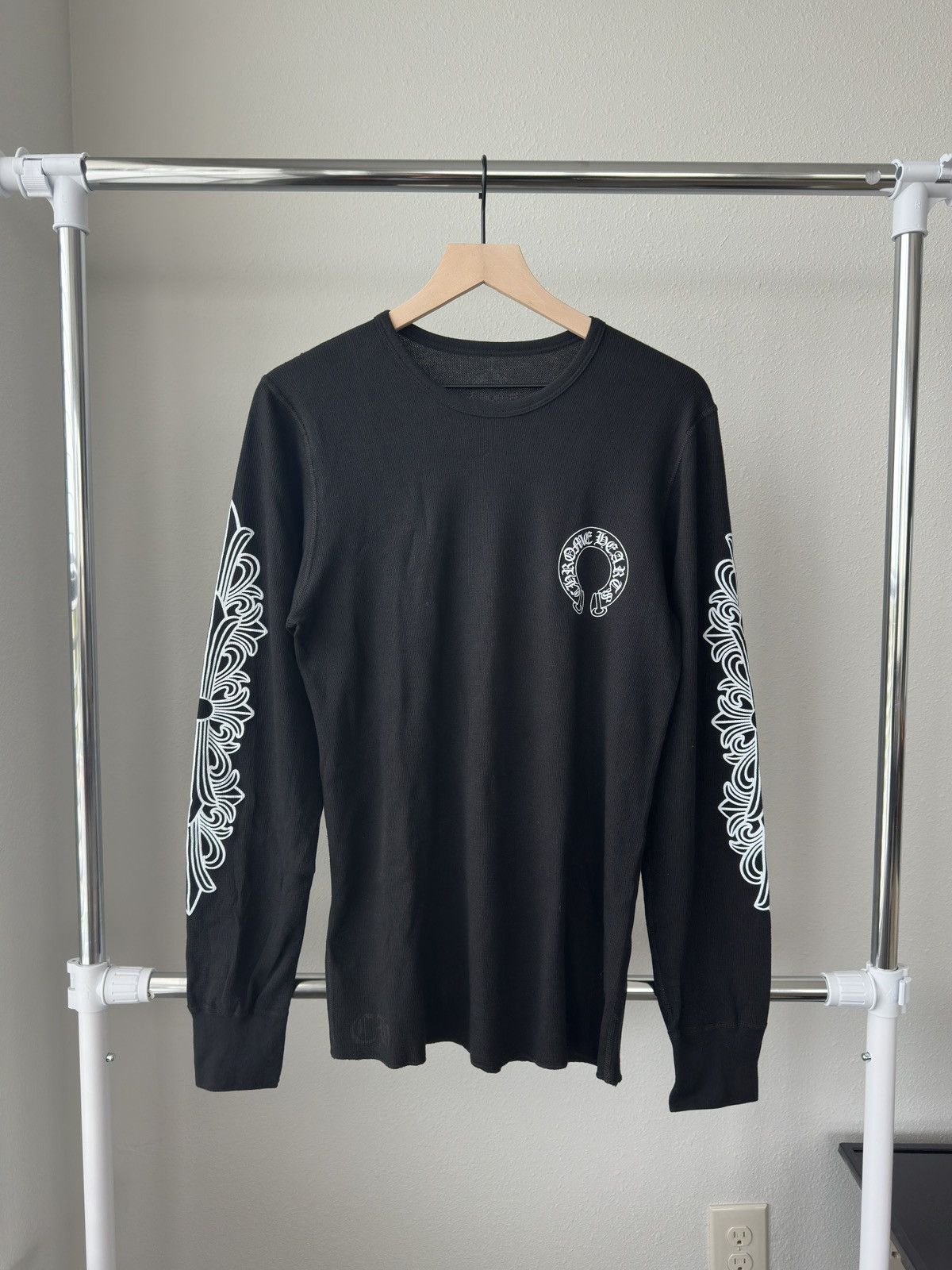 Chrome Hearts Chrome Hearts horseshoe Thermal long t-shirt grey 