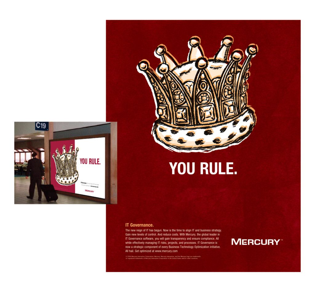 Vintage 00s Mercury Interactive You Rule Shirt Size US L / EU 52-54 / 3 - 3 Thumbnail