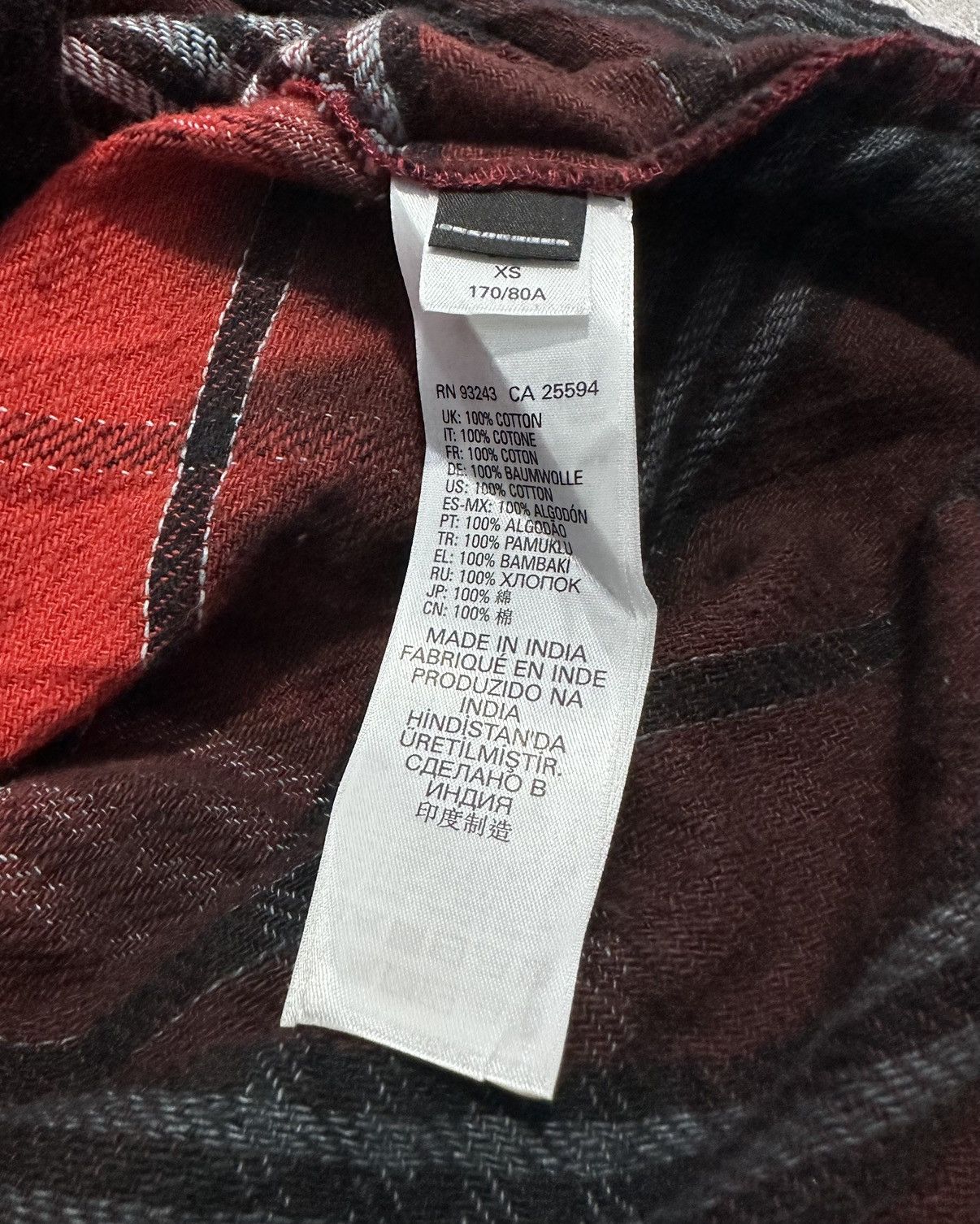 Diesel × Diesel Black Gold Diesel Distressed Plaid Flannel Shirt Size US S / EU 44-46 / 1 - 11 Thumbnail