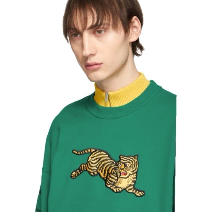 Kenzo KENZO Sweatshirt Embroidered Tiger Retro Y2K Green M Men Size US M / EU 48-50 / 2 - 5 Thumbnail