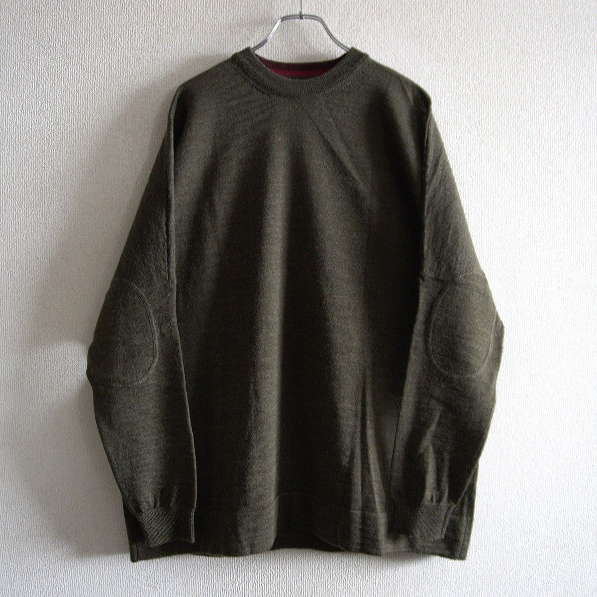 Casey Casey CASEY CASEY S19001 Wool Crew Neck Knit Olive Size M Size US M / EU 48-50 / 2 - 1 Thumbnail