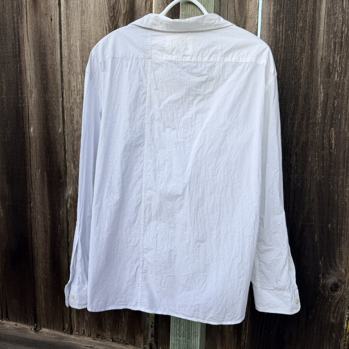 R13 R13 Off-Shoulder Deconstructed Pinstripe Shirt Sz S Size S / US 4 / IT 40 - 12 Thumbnail