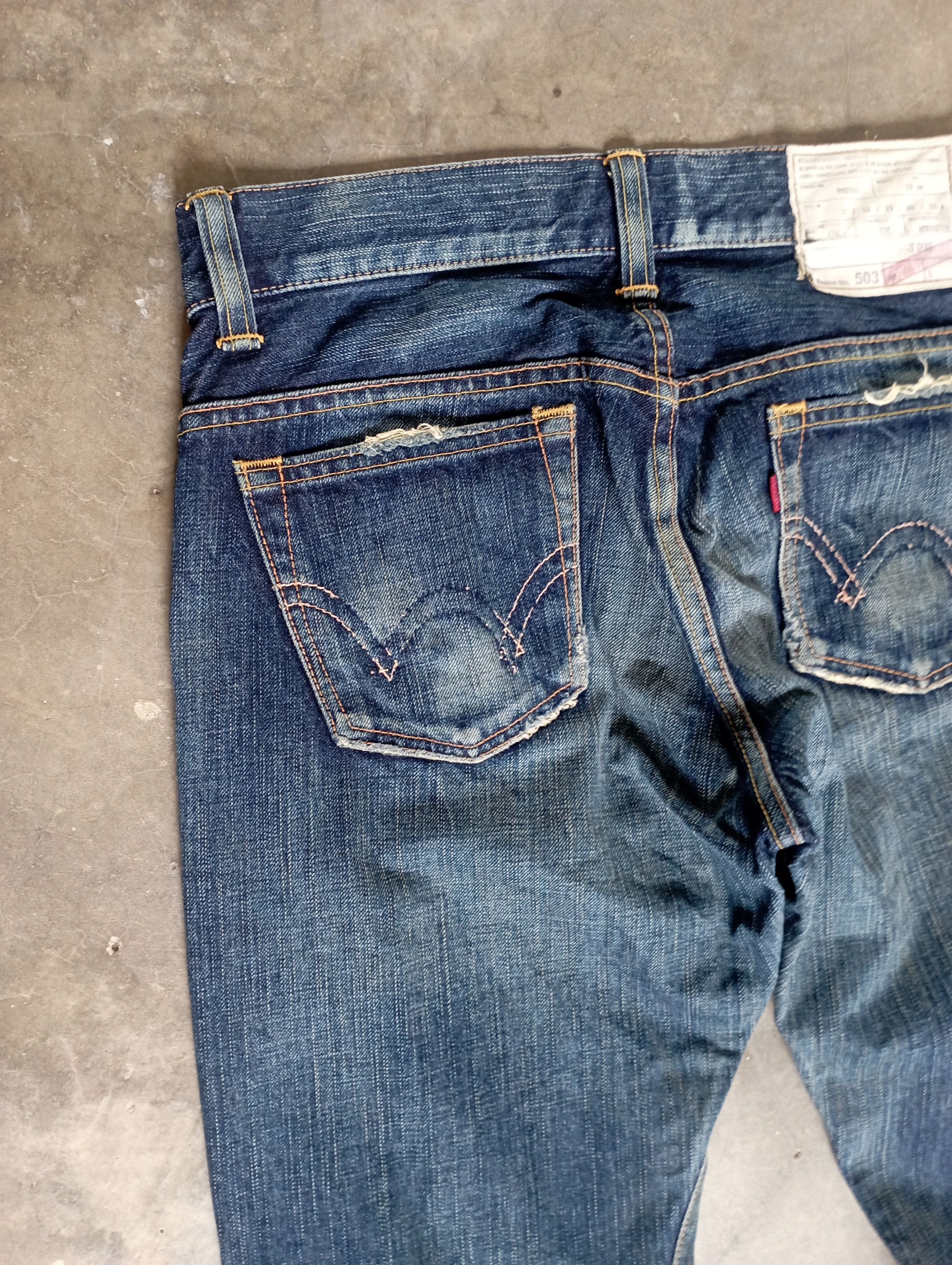 Edwin Flare Jeans Japan Edwin 503 Stone Wash Bootcut Jeans Size 29" - 14 Thumbnail