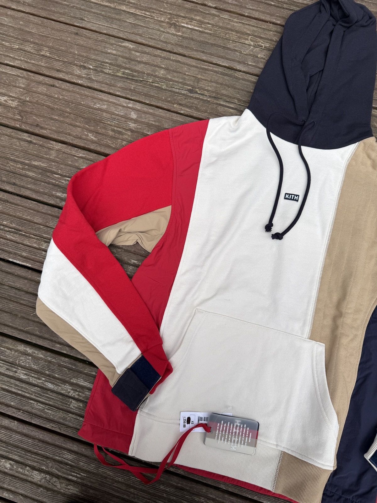 Kith Kith Mixed Fabric Colourblock Hoodie Size US XS / EU 42 / 0 - 3 Thumbnail