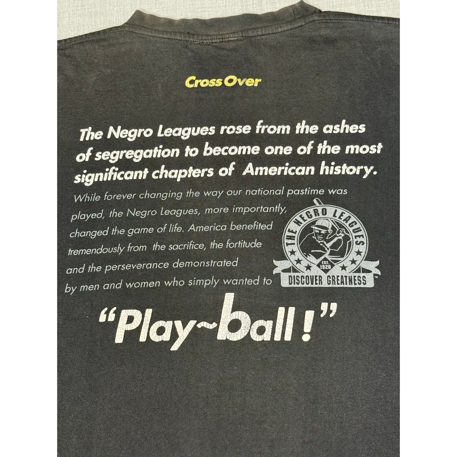 Vintage Vintage Black Yankees Negro League Baseball Cropped T-shirt Size US XL / EU 56 / 4 - 5 Thumbnail