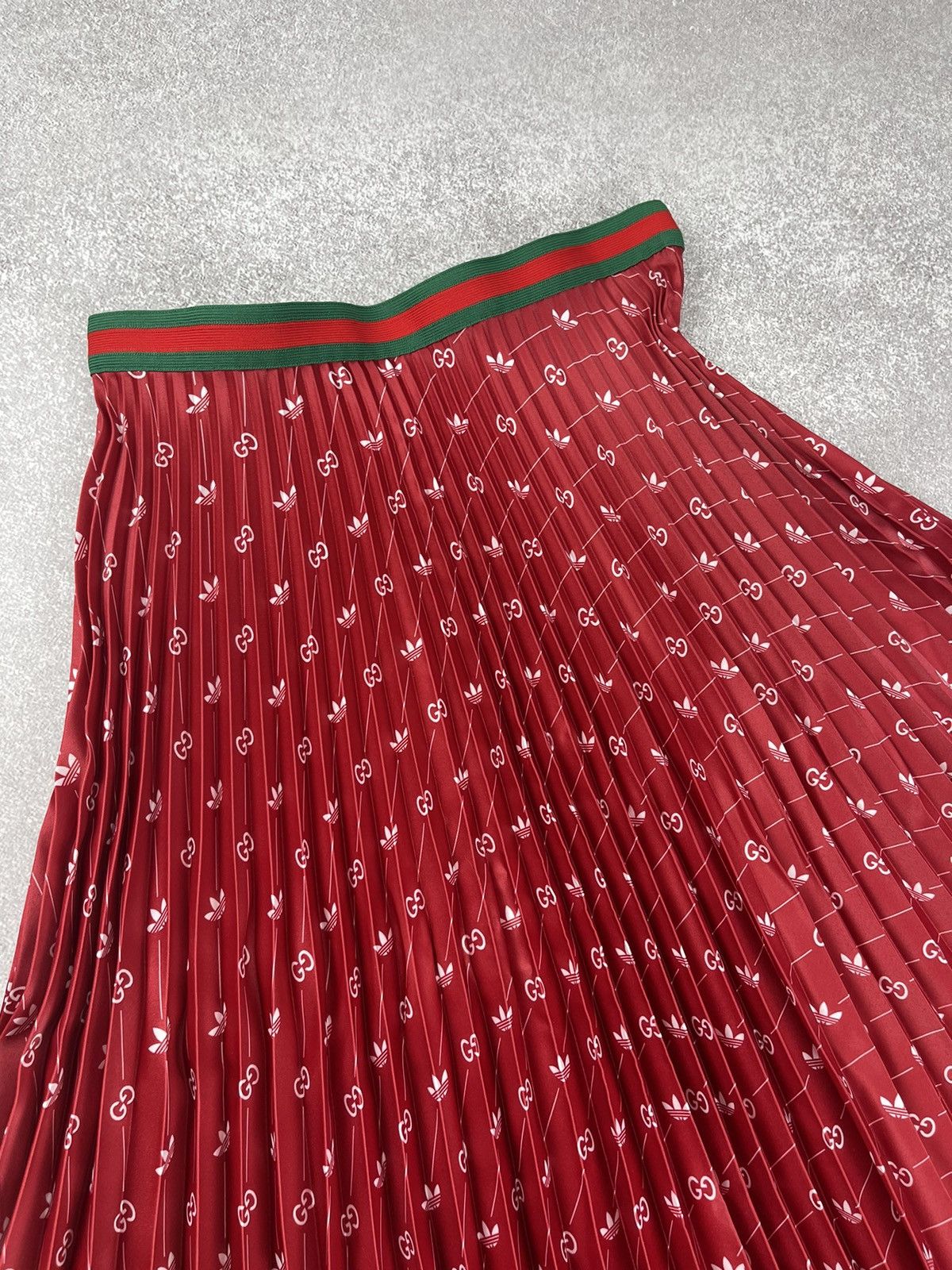 Gucci Adidas x Gucci Polyester Red Skirt Size 42 Size 28" / US 6 / IT 42 - 11 Thumbnail