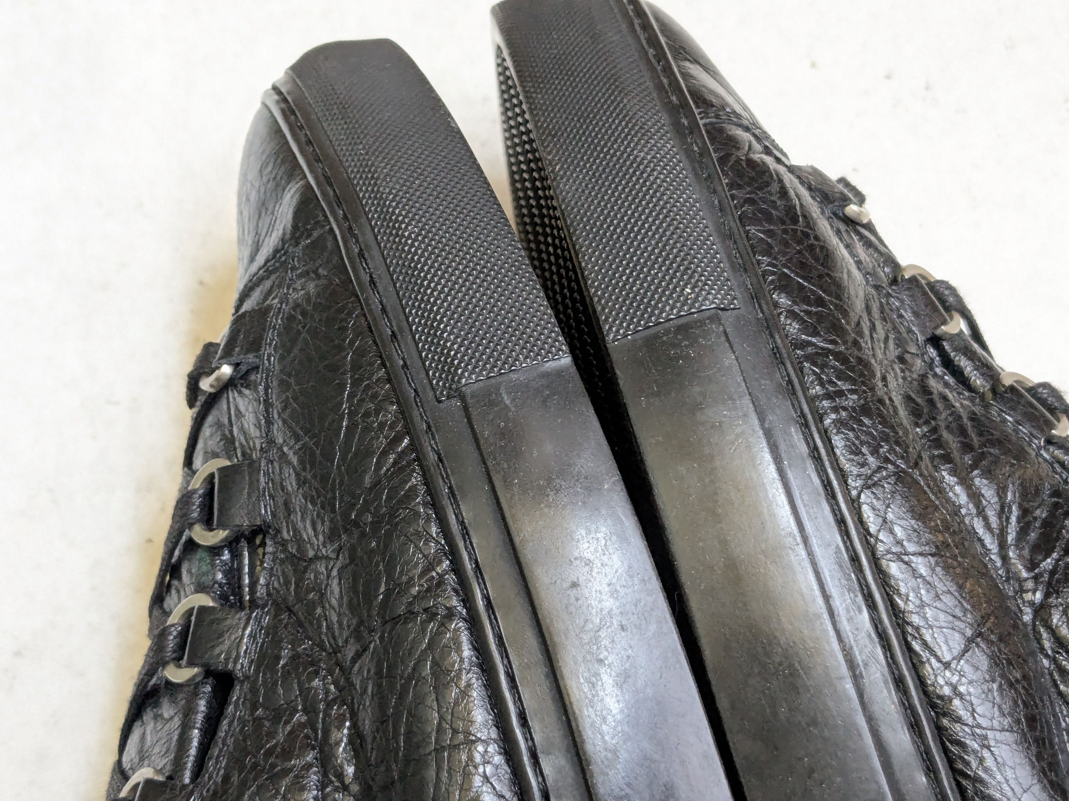 Balenciaga Balenciaga Arena Sneakers Black 12 45 High Tops Leather Size US 13 / EU 46 - 5 Thumbnail