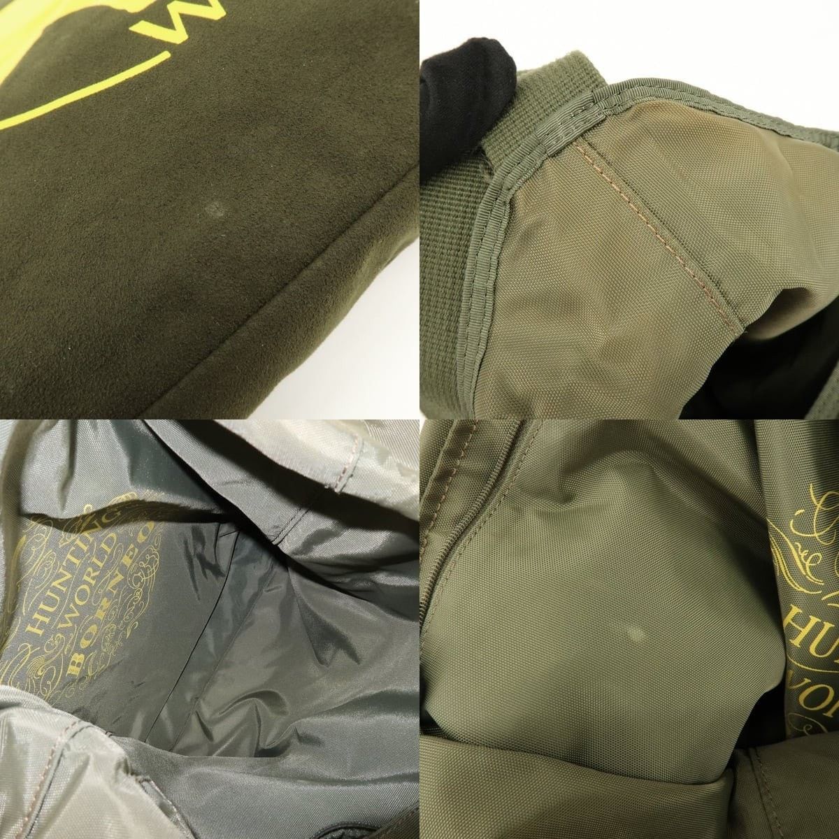 Huntington Hunting World Logo Canvas Crossbody Bag Green Size ONE SIZE - 7 Thumbnail