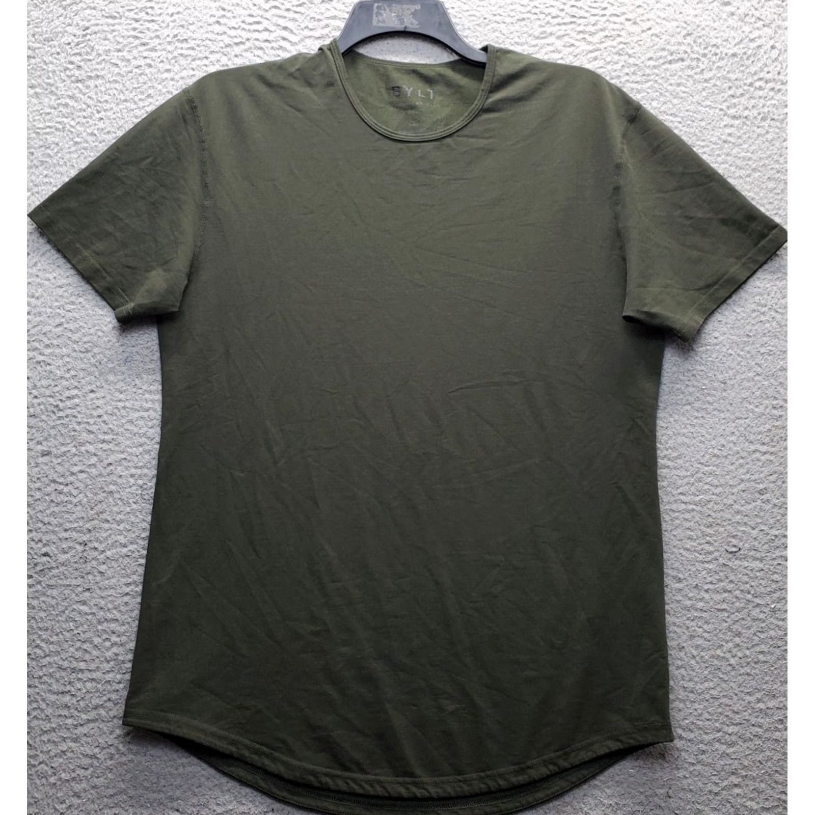 Other BYLT T-Shirt Mens L Green Stretch Cotton Drop Lux Round Size US L / EU 52-54 / 3 - 2 Thumbnail