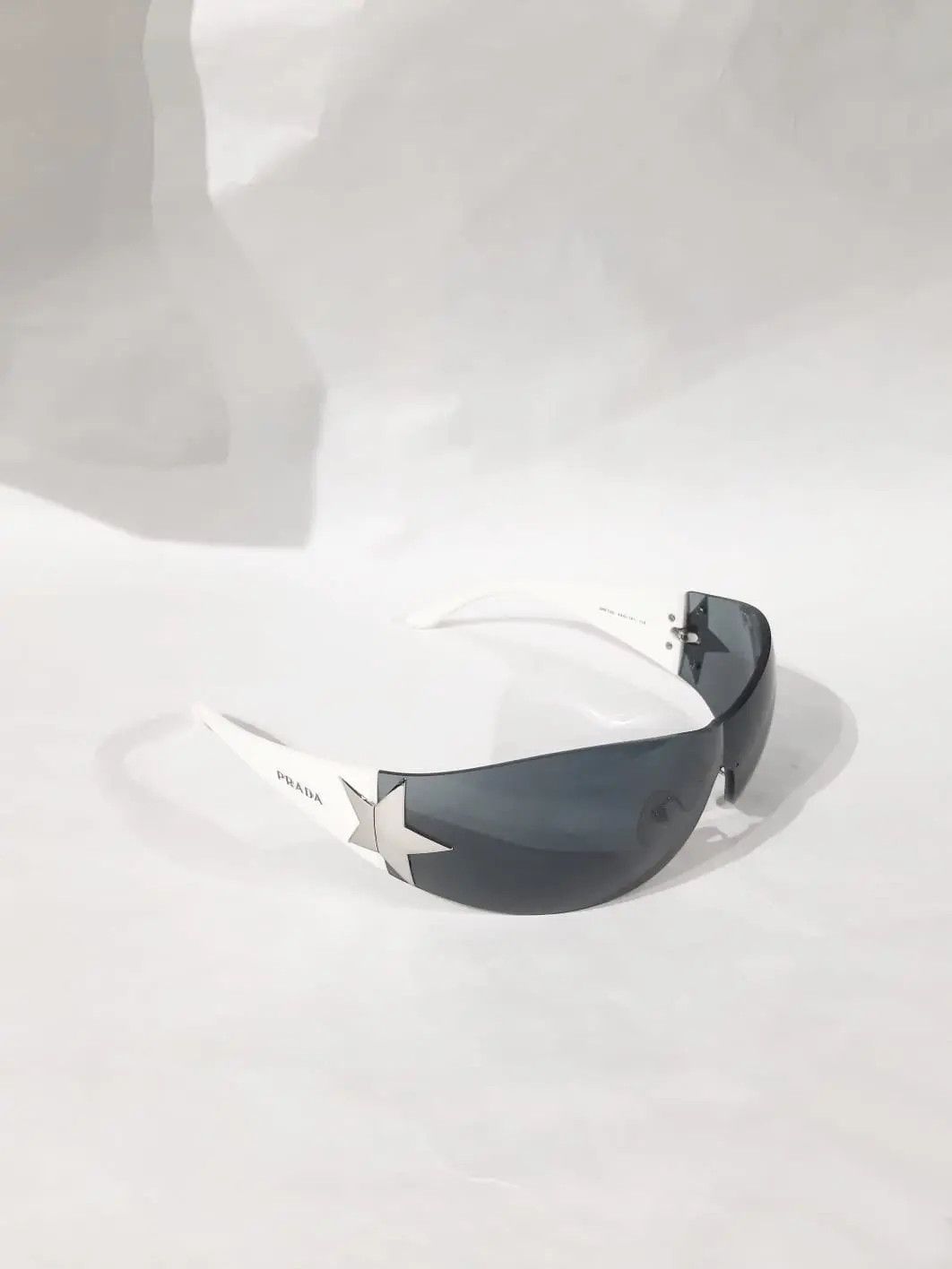 Prada Prada sunglasses vintage star logo wraparound archive y2k