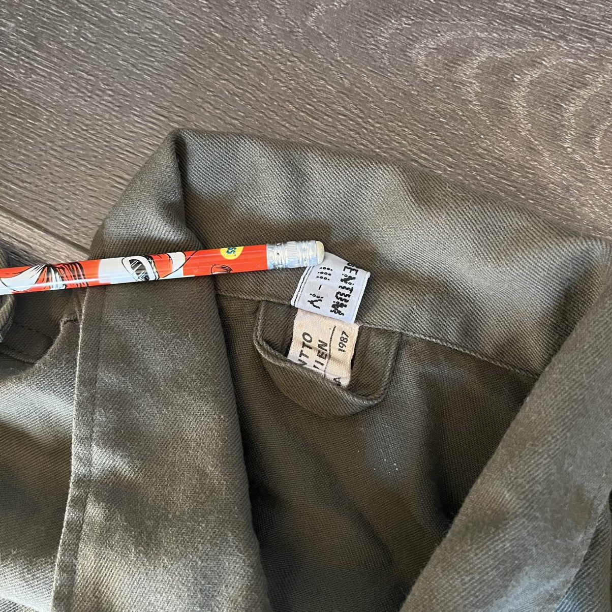 Vintage Vintage 80s German Army Military Field Button Up Shirt Khaki Size US L / EU 52-54 / 3 - 9 Thumbnail