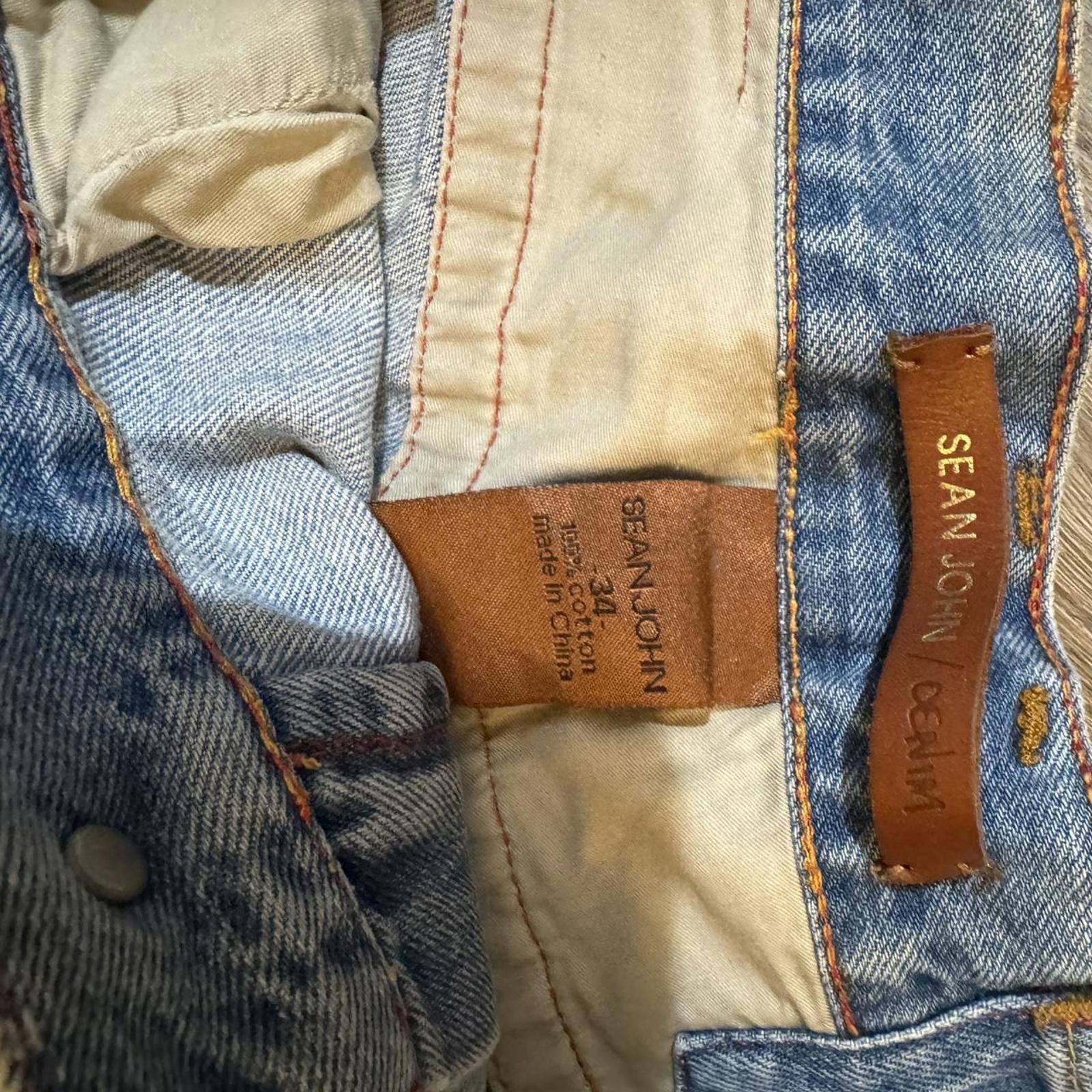 Sean John Sean John baggy Jorts Y2K blue denim shorts size 34 Size US 36 / EU 52 - 3 Thumbnail