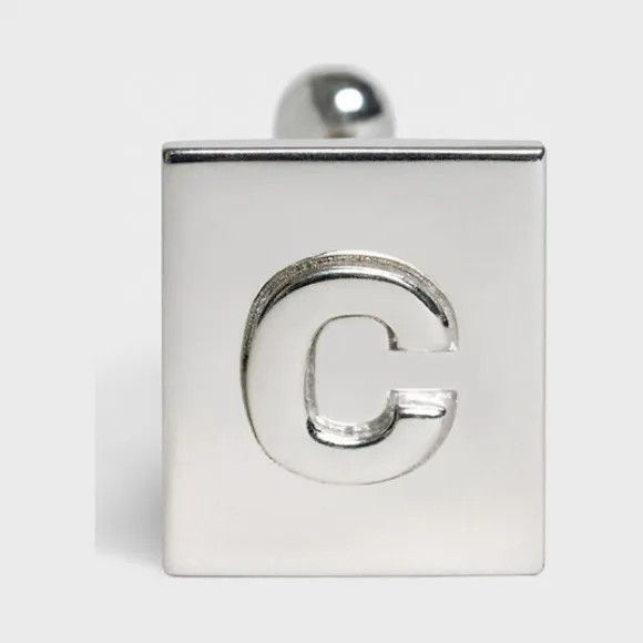 Celine o1bcso1str1024 Size: OS / Alphabet C Cufflink in Silver Size ONE SIZE - 1 Preview
