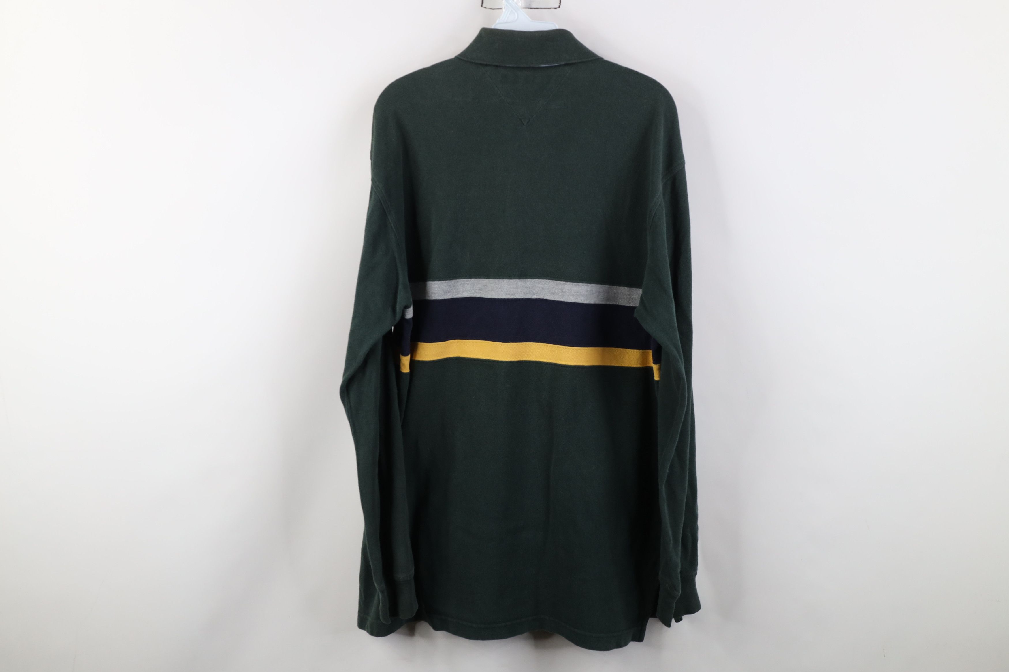 Tommy Hilfiger Vintage 90s Y2K Tommy Hilfiger Long Sleeve Rugby Polo Size US M / EU 48-50 / 2 - 11 Thumbnail